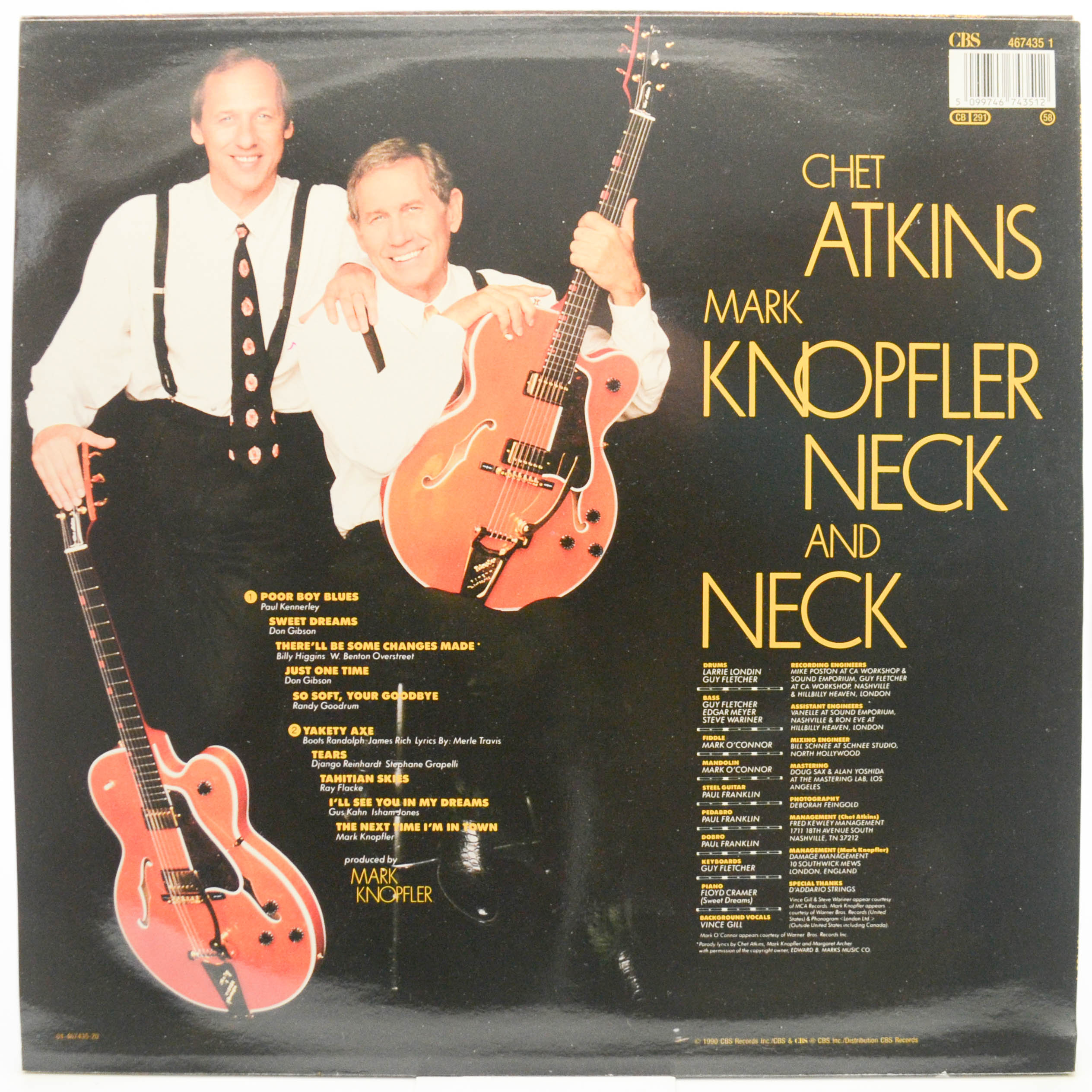Chet Atkins And Mark Knopfler — Neck And Neck, 1990