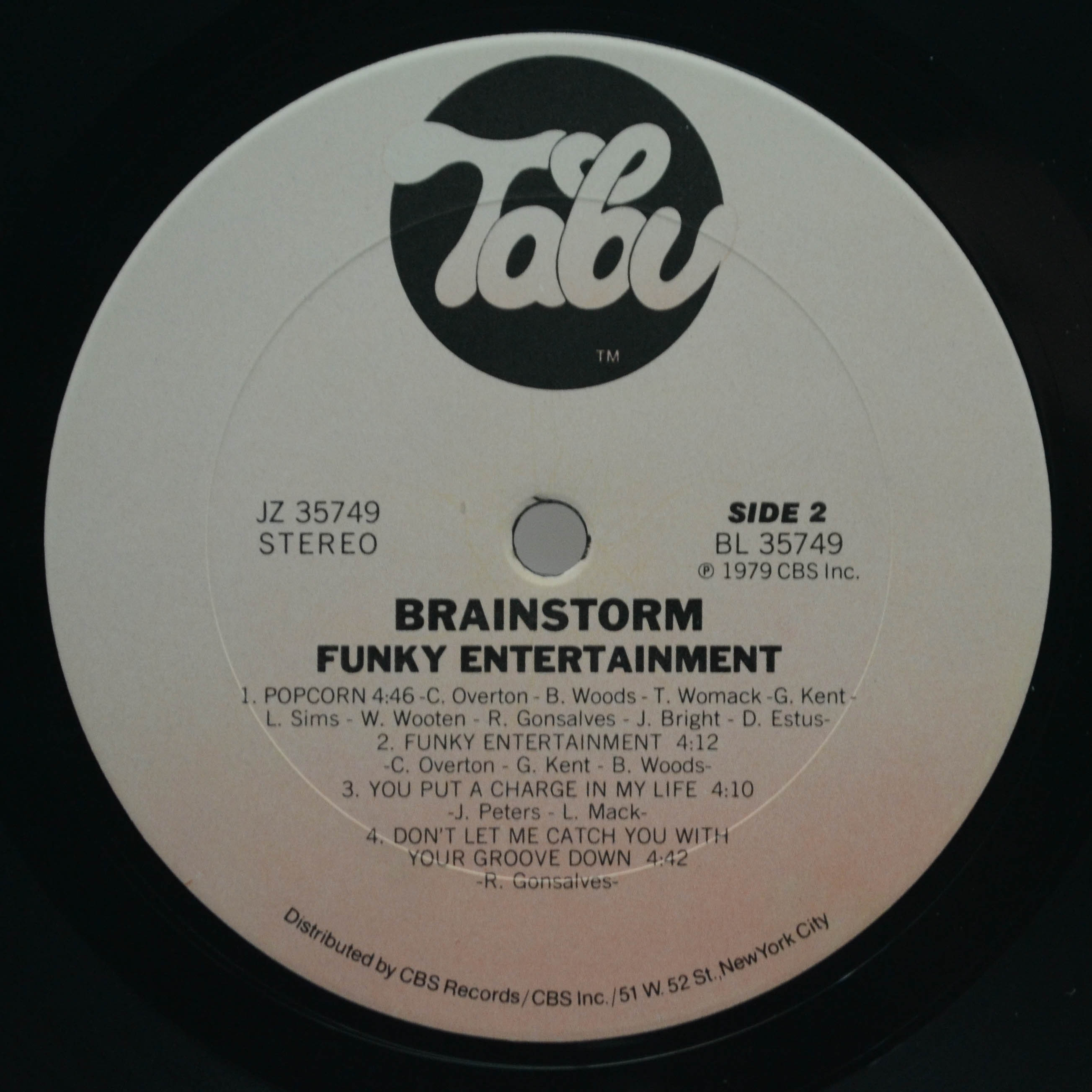 Виниловая пластинка Brainstorm — Funky Entertainment (1-st, USA), 1979