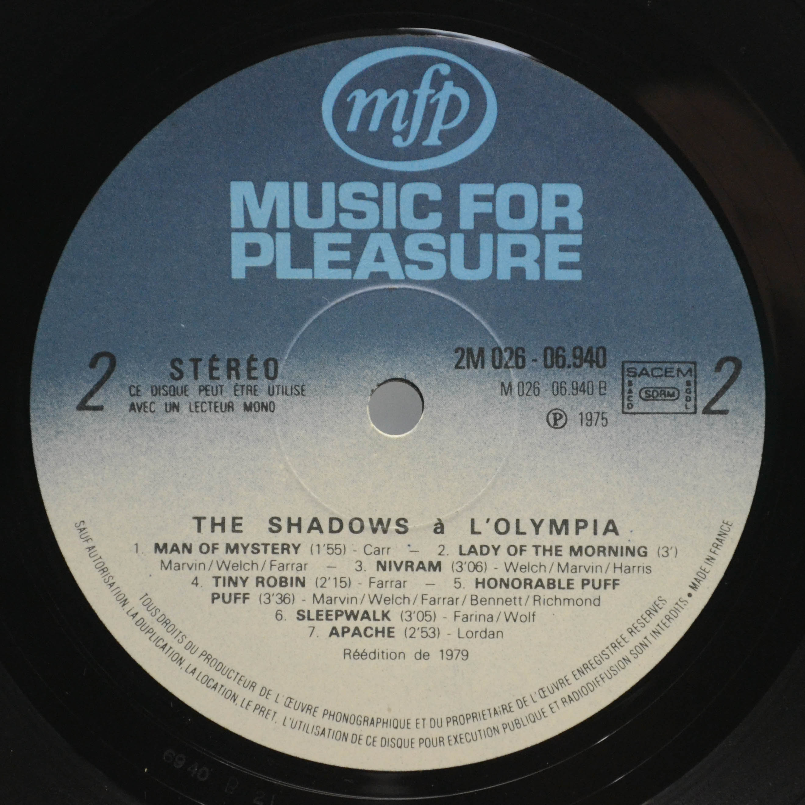 Shadows — A L'Olympia, 1975