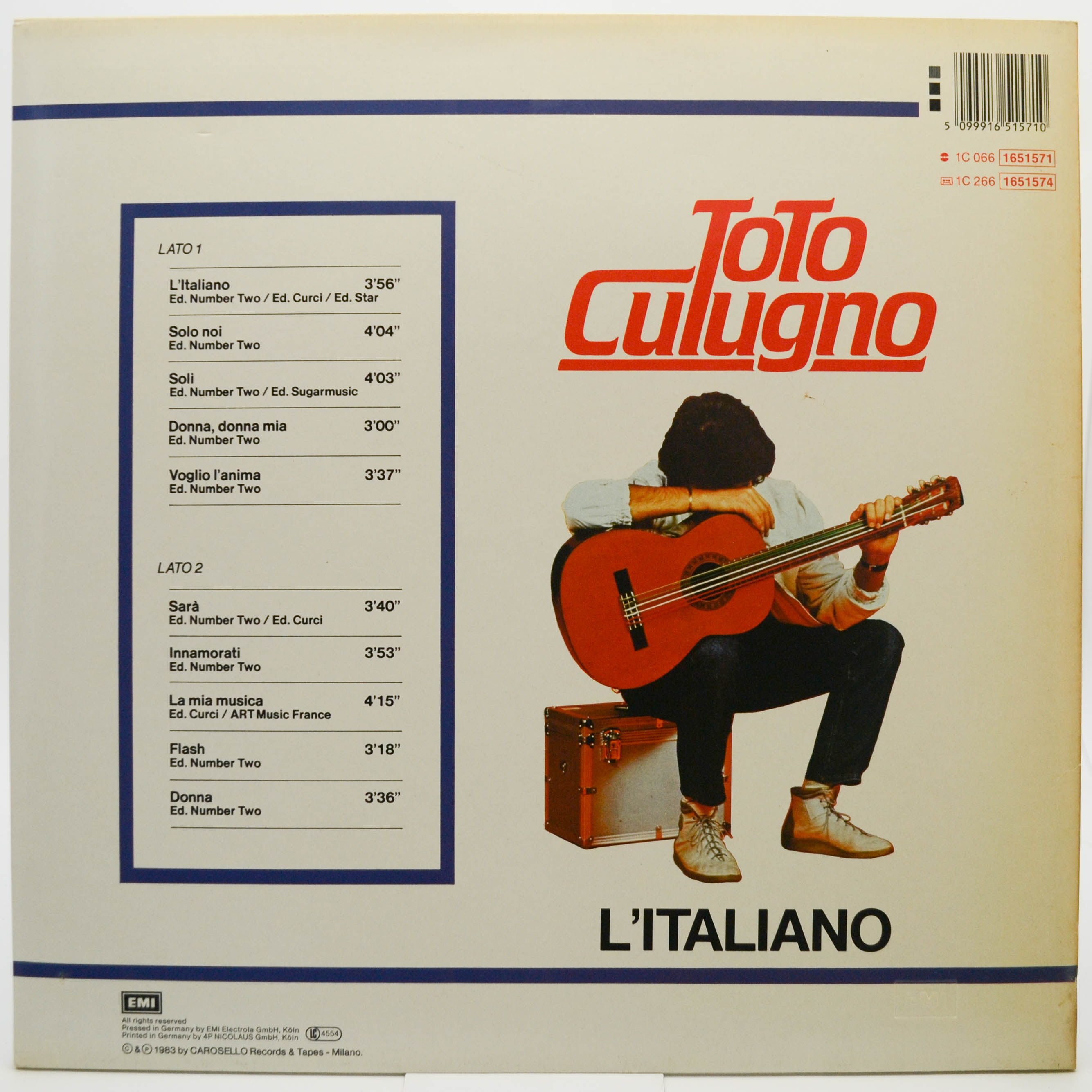 Toto Cutugno — L'Italiano, 1983