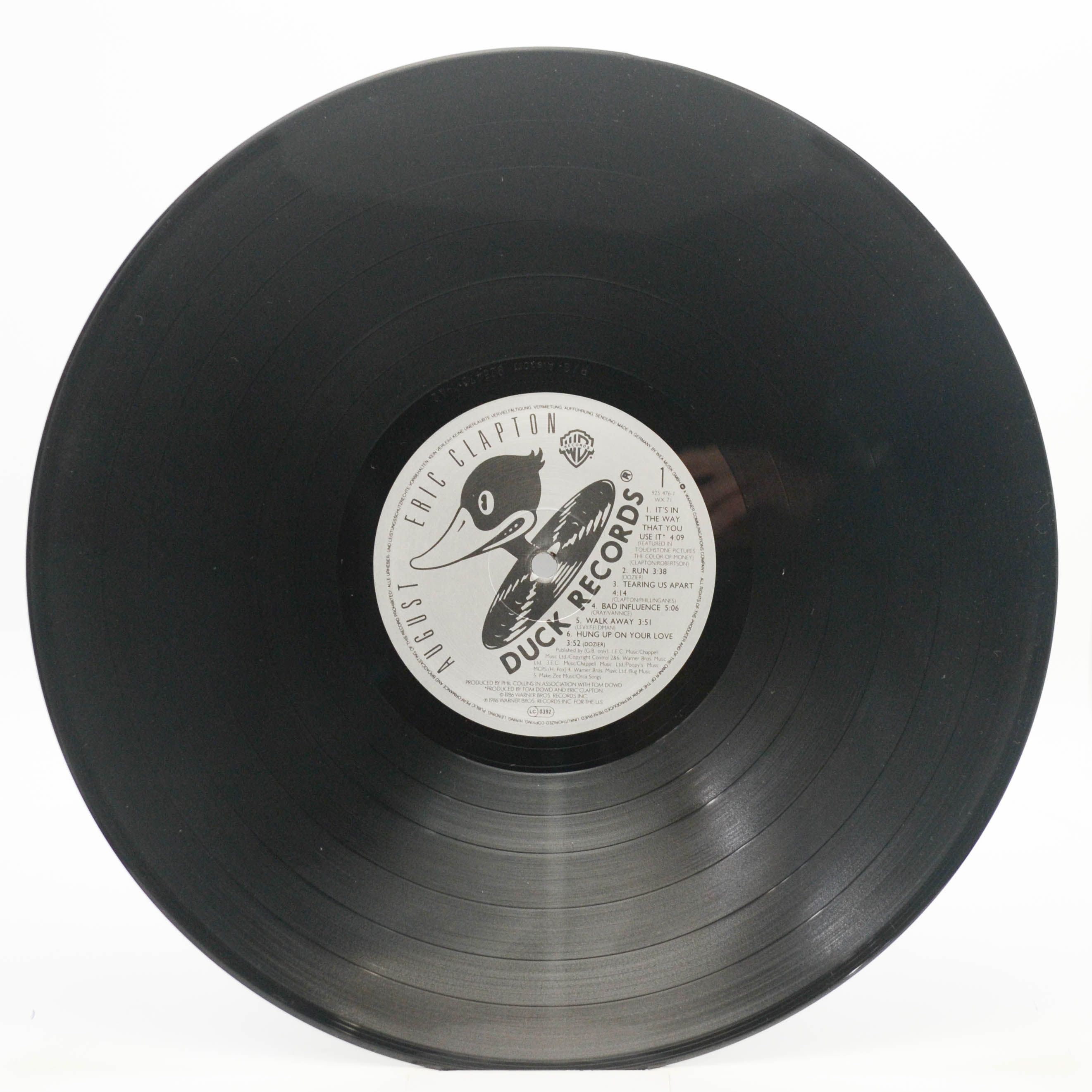 Eric Clapton — August, 1986