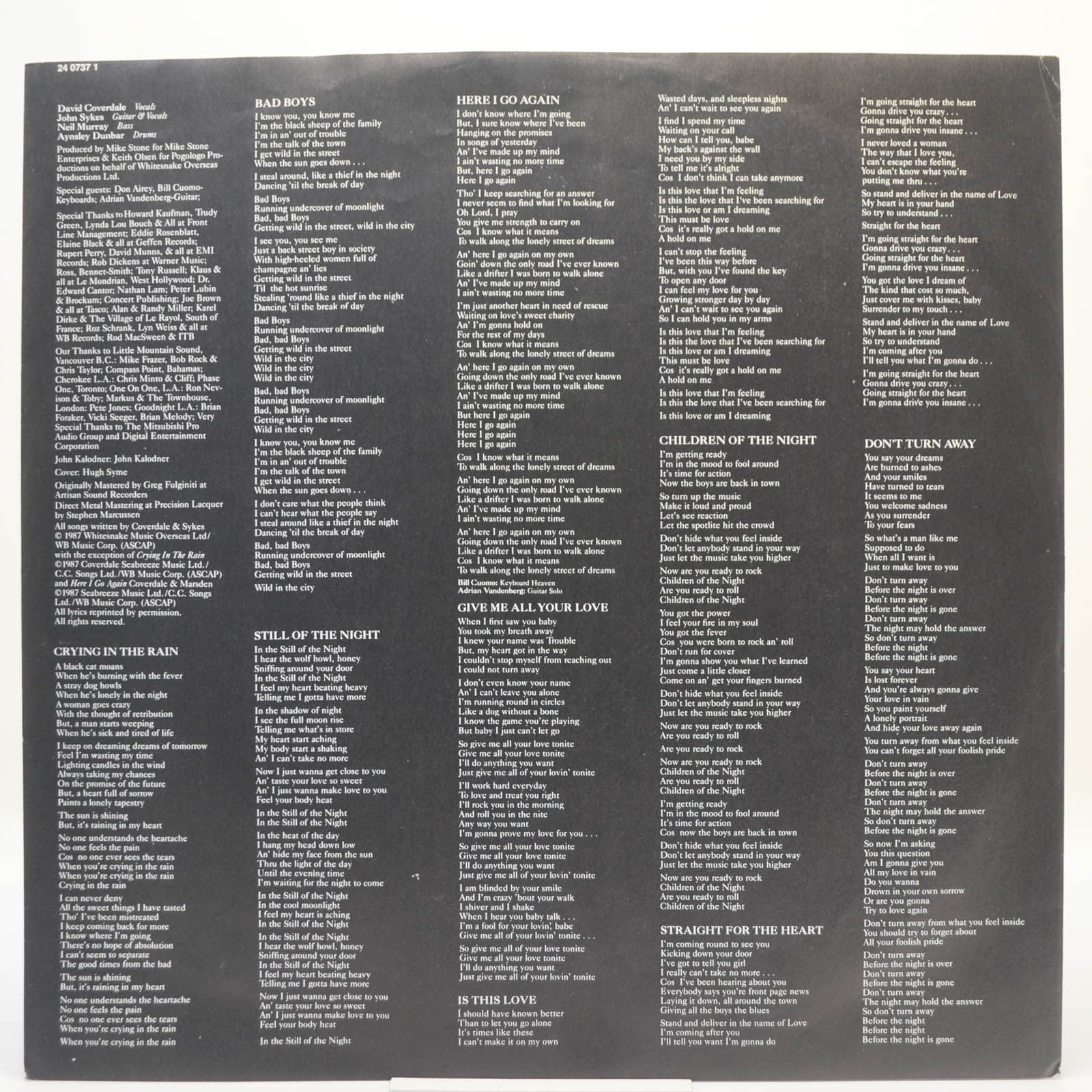 Whitesnake — 1987, 1987