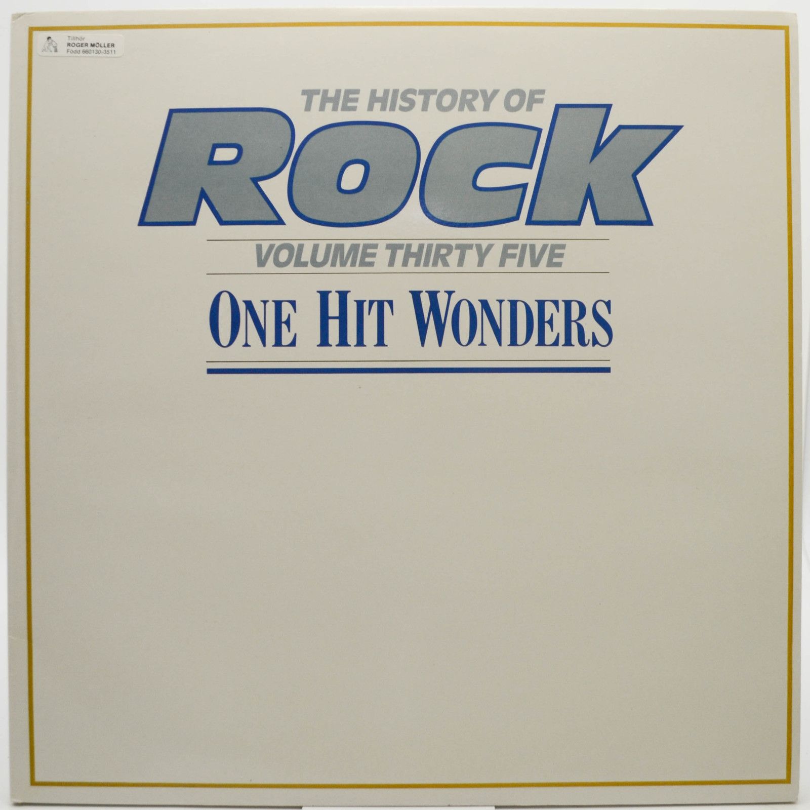 Various — The History Of Rock (Volume Thirty Five) (2LP, UK), 1986