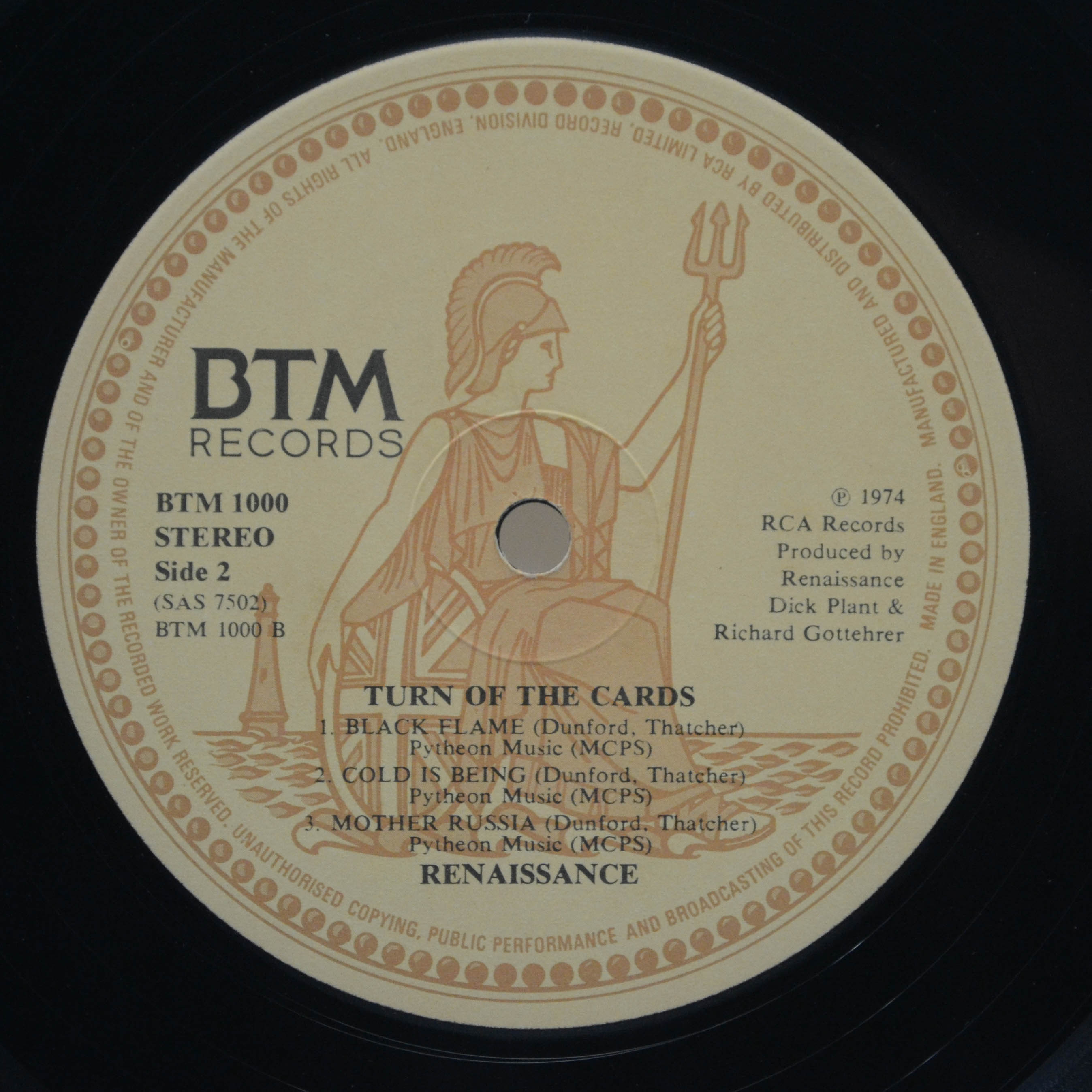 Renaissance — Turn Of The Cards (1-st, UK), 1974