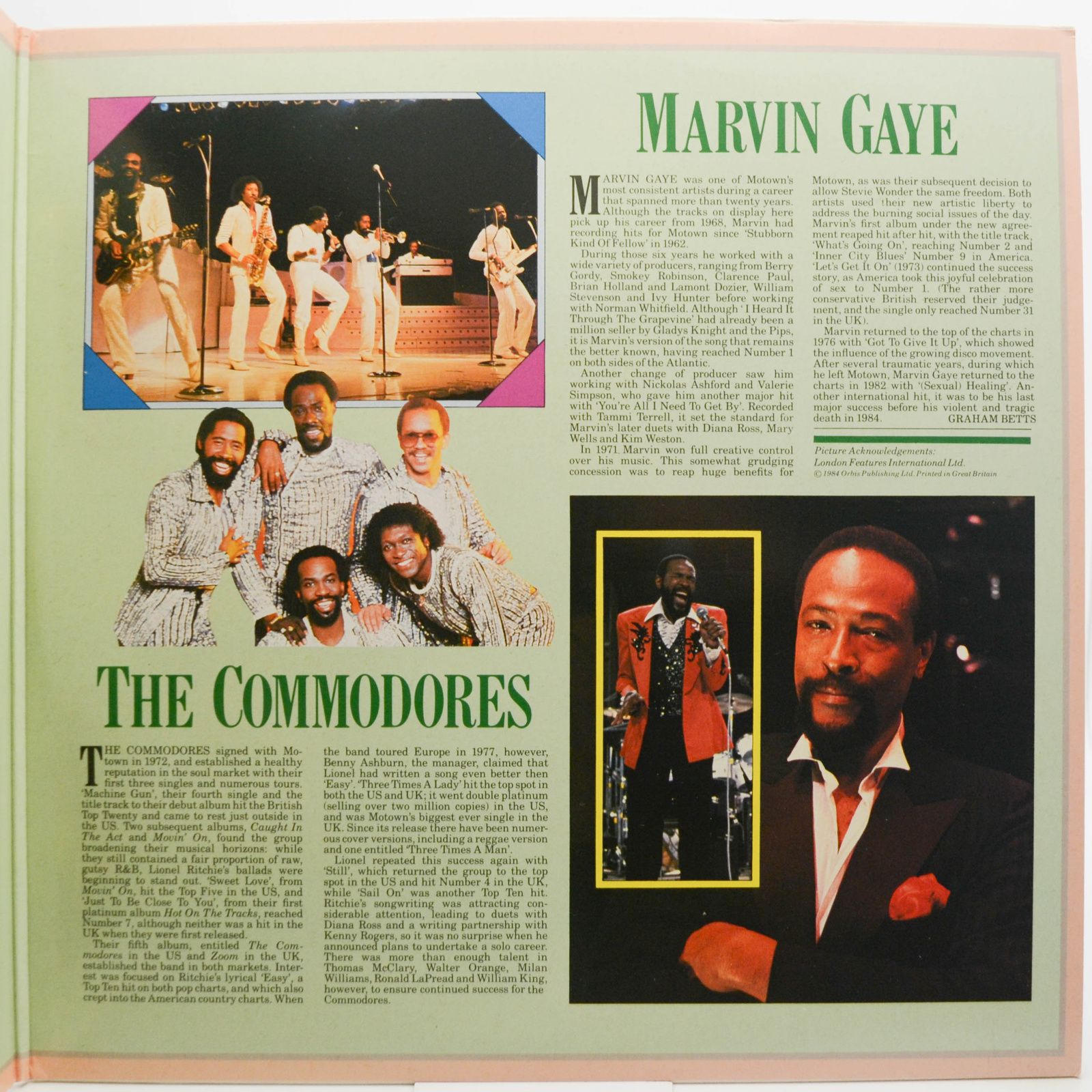 The Temptations / Jackson 5 / The Commodores / Marvin Gaye — The History Of Rock (Volume Twenty Four) (2LP, UK), 1984