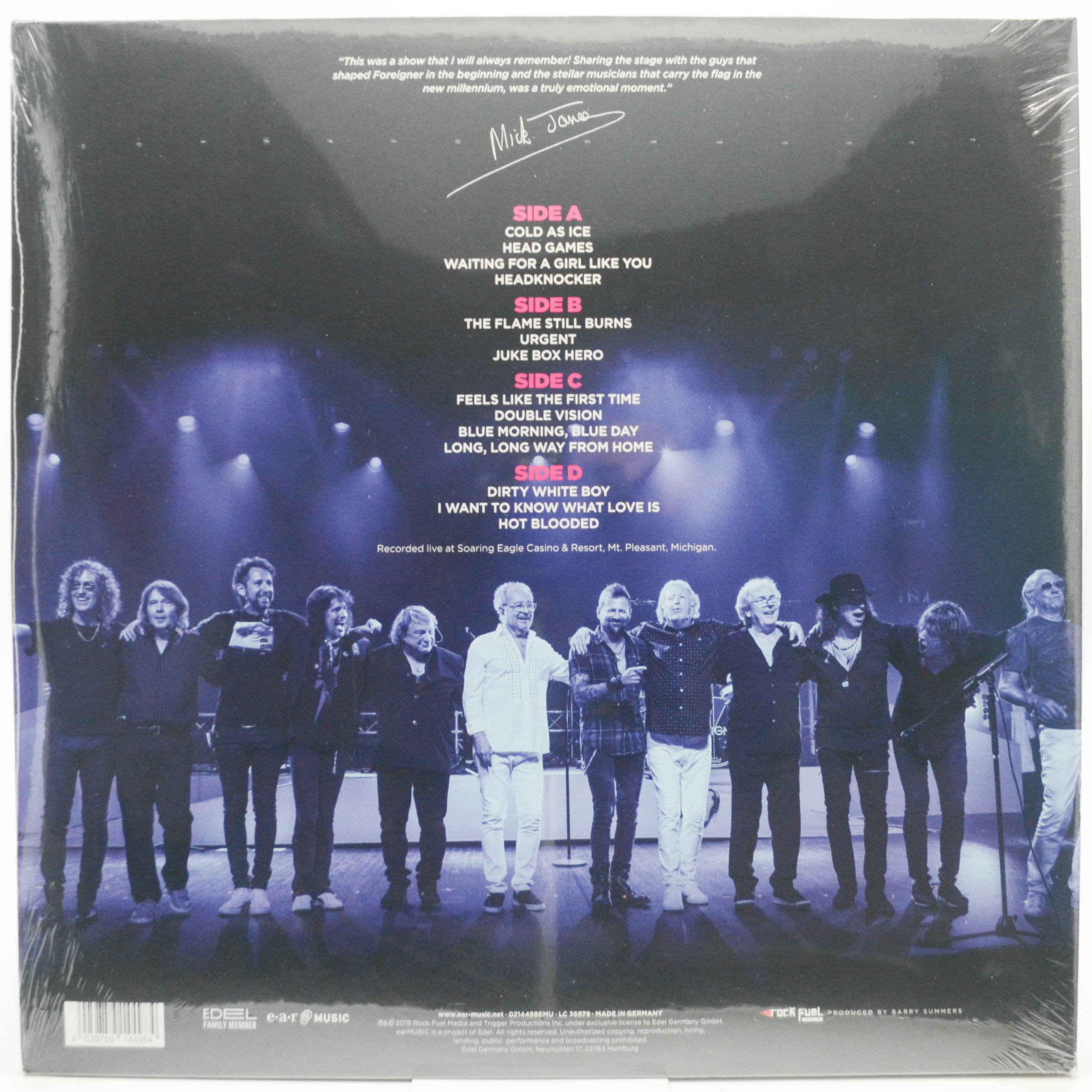 Foreigner — Double Vision: Then And Now Live.Reloaded (2LP), 2019