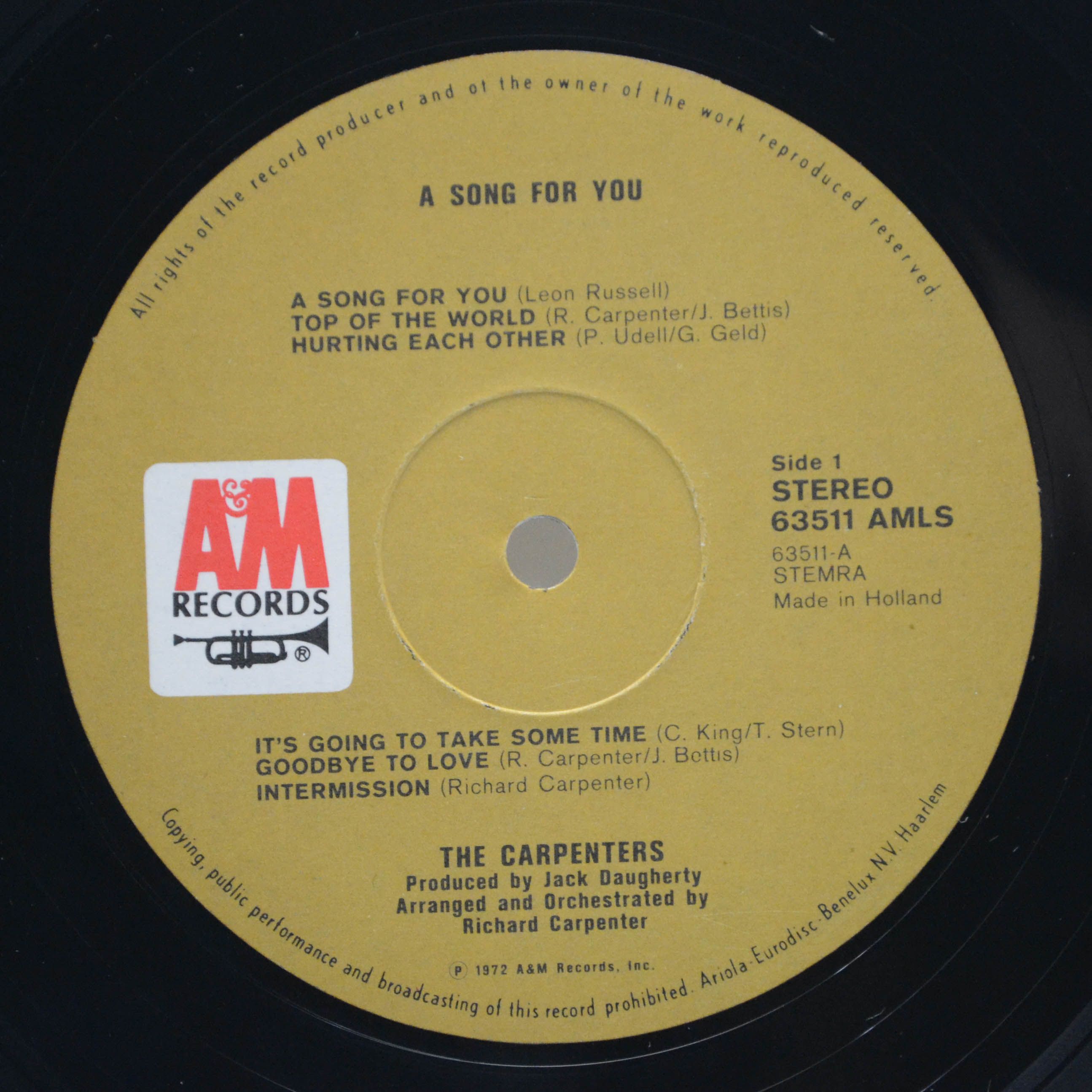 Carpenters — A Song For You, 1972