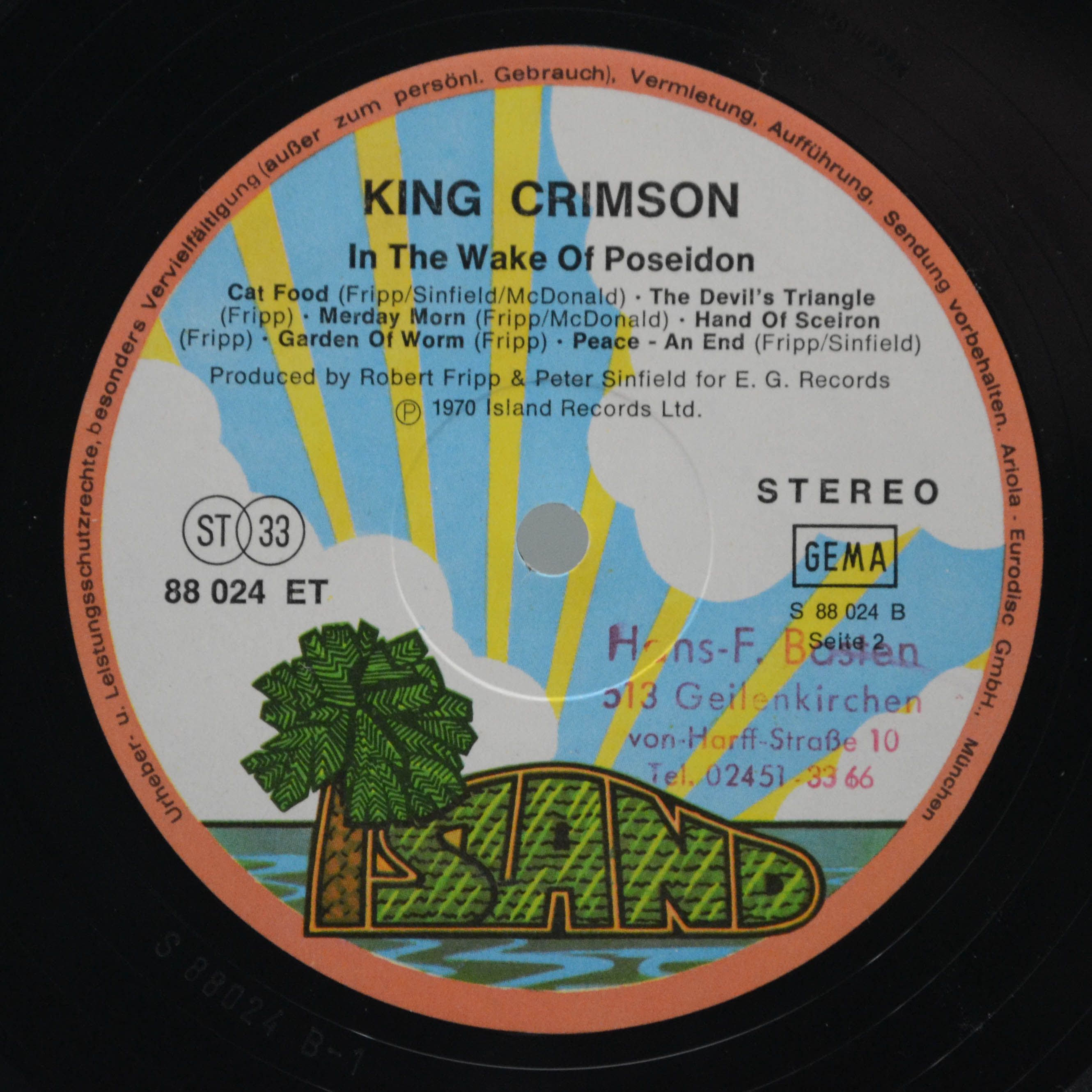 King Crimson — In The Wake Of Poseidon, 1970
