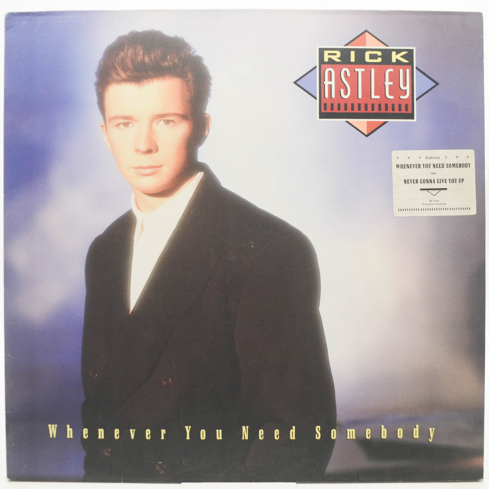 Rick Astley — Whenever You Need Somebody, 1987