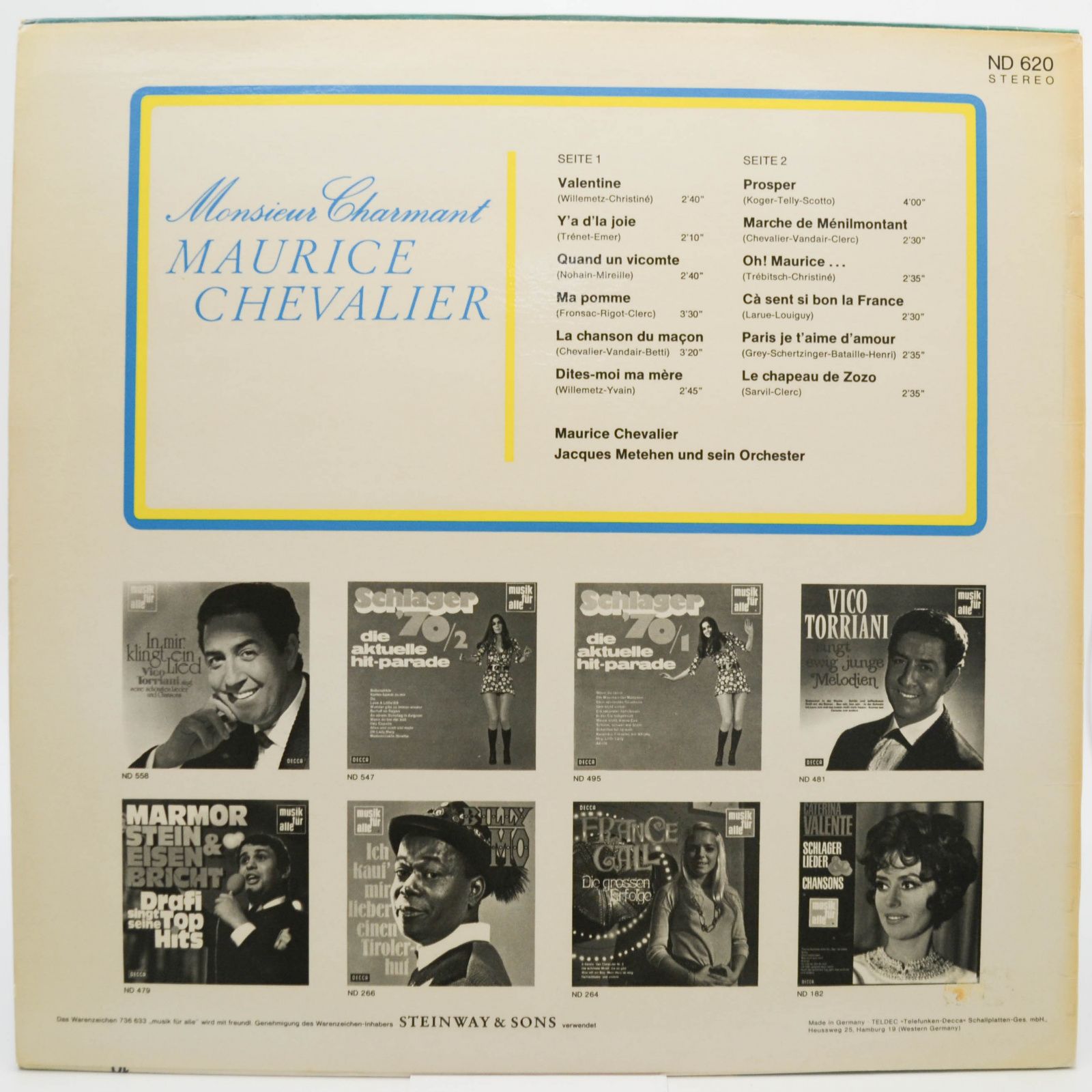 Maurice Chevalier — Monsieur Charmant, 1967