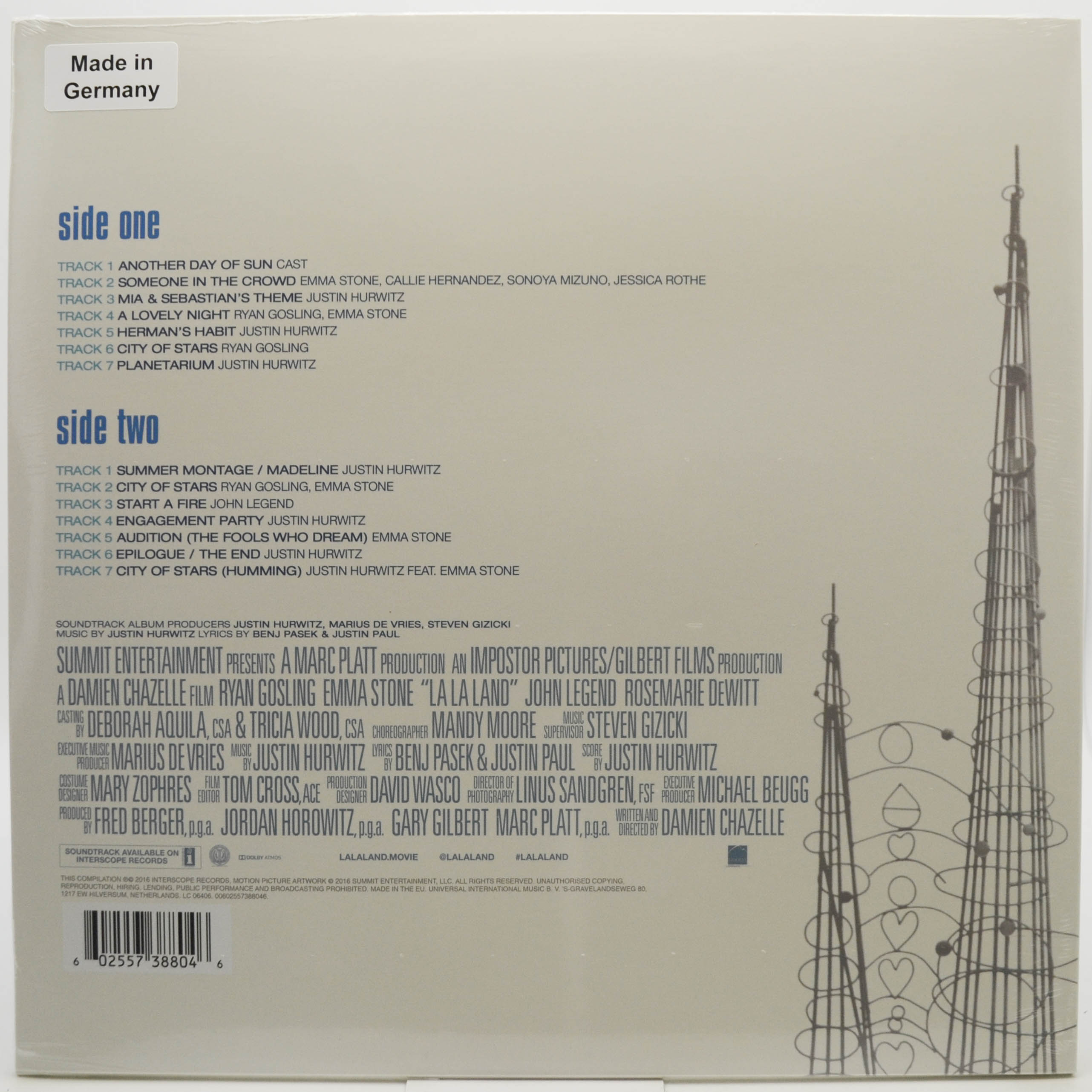 Various — La La Land (Original Motion Picture Soundtrack), 2016