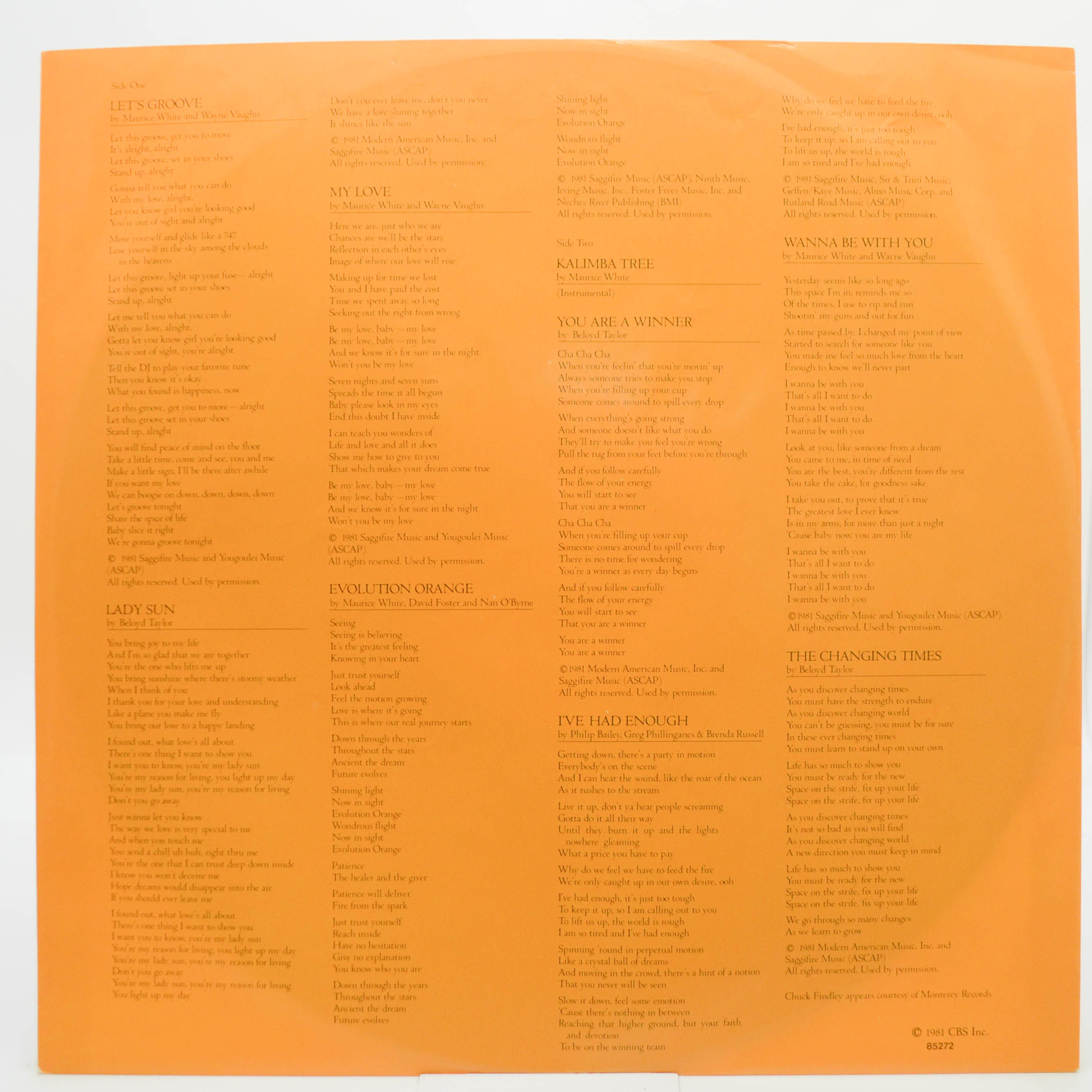 Earth, Wind & Fire — Raise!, 1981