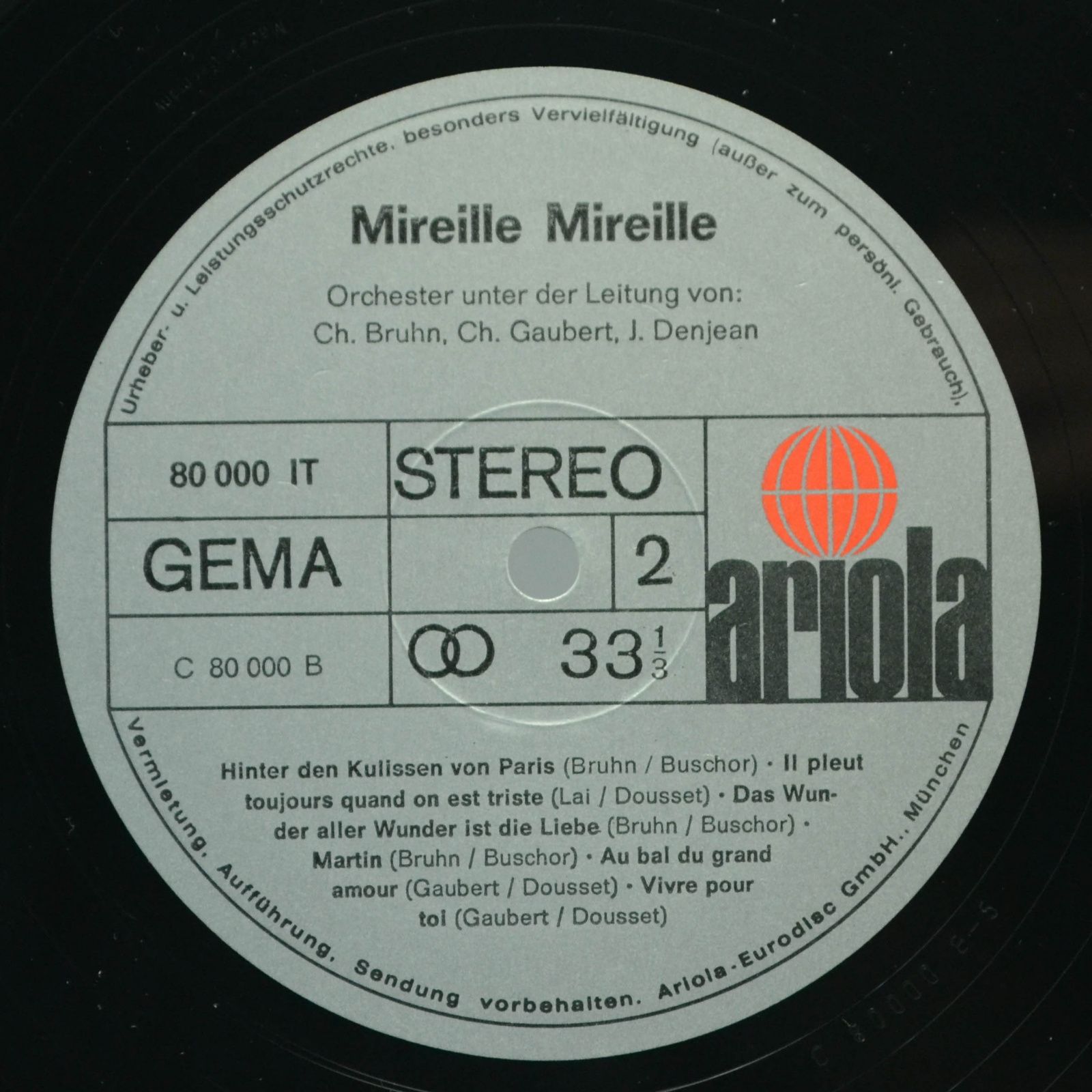 Mireille — Mireille (poster), 1969