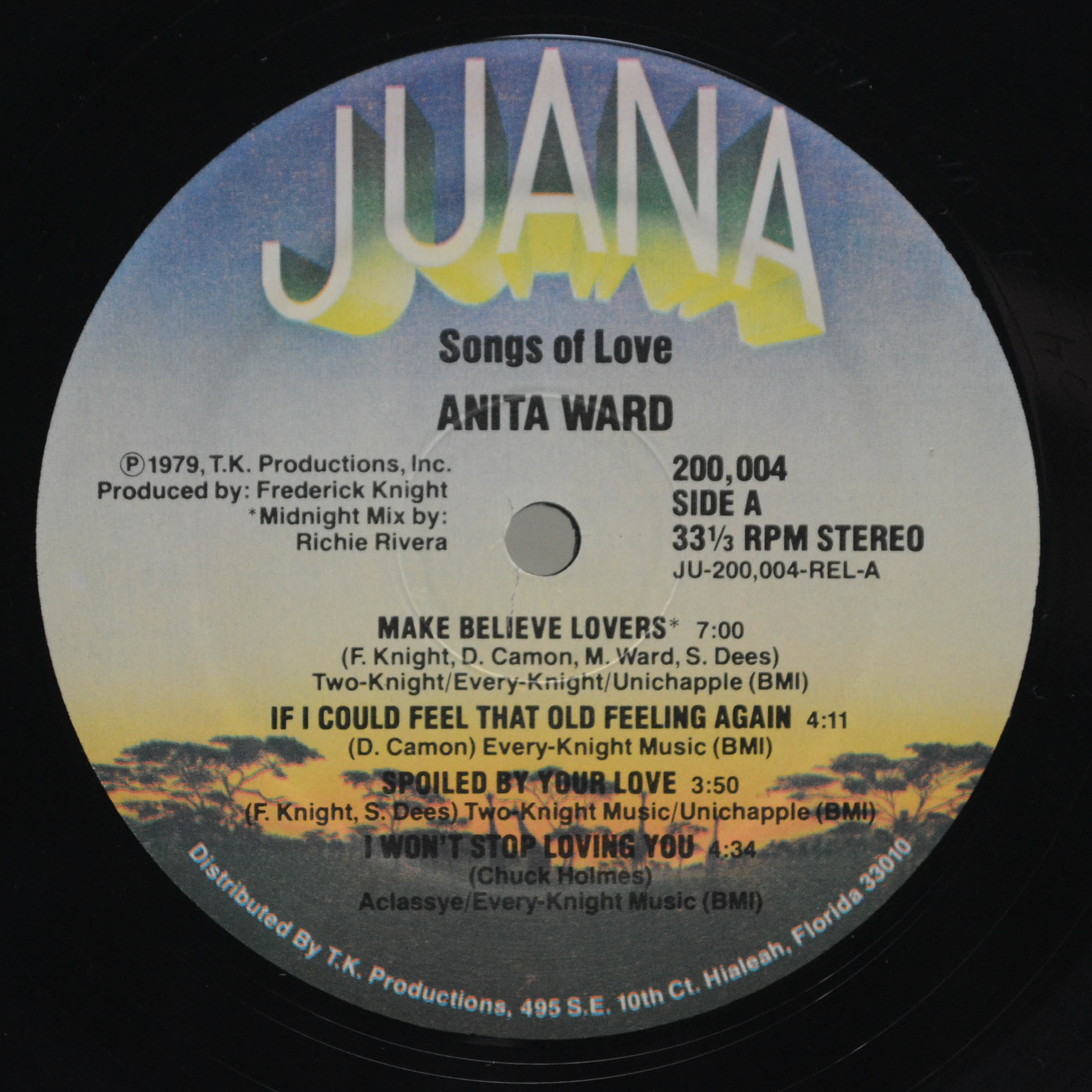 Anita Ward — Songs Of Love (1-st, USA), 1979