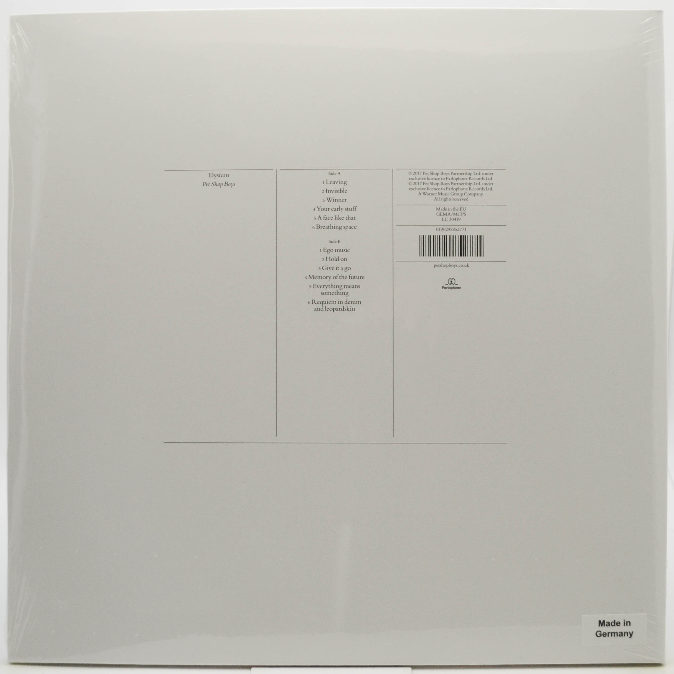 Pet Shop Boys — Elysium, 2012