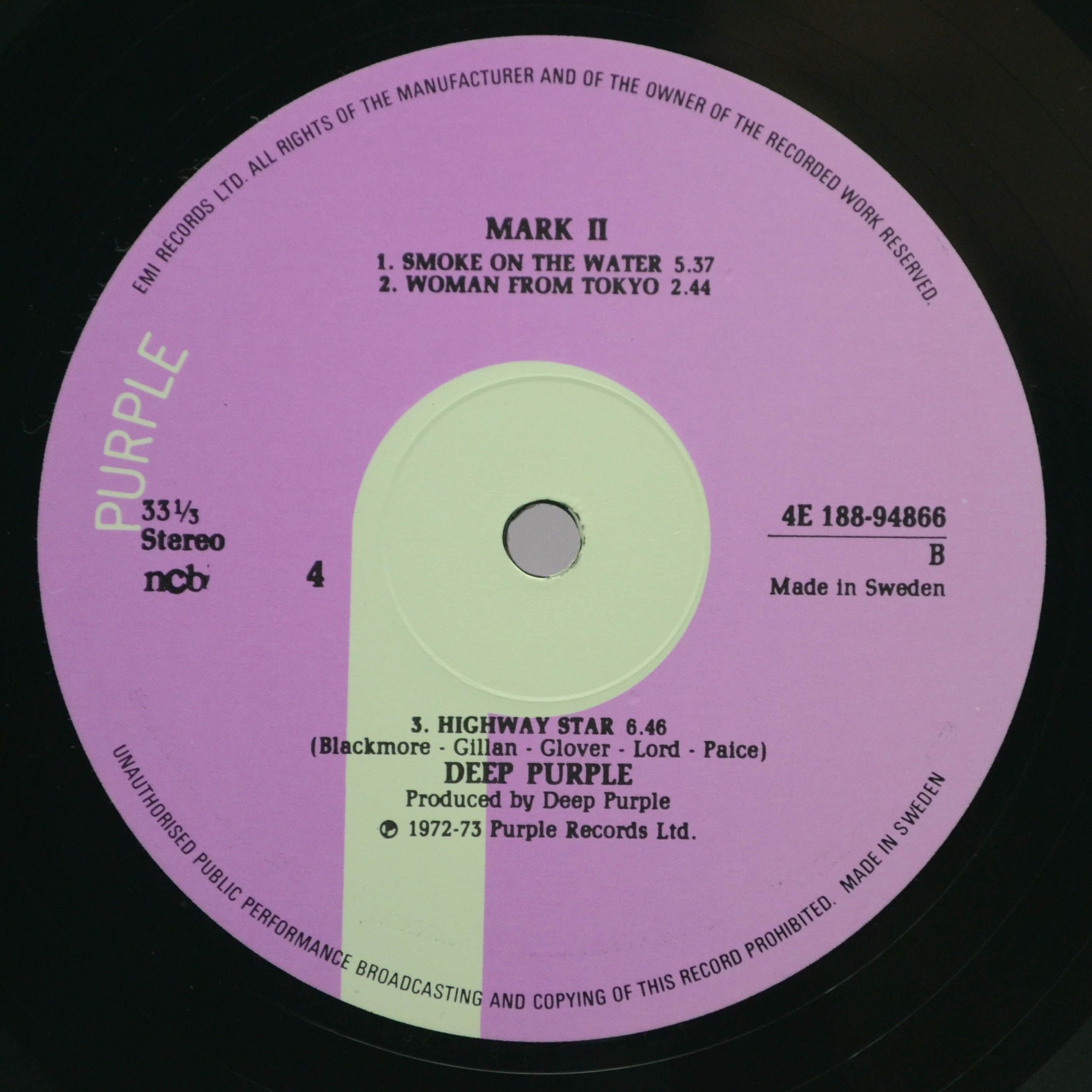 Deep Purple — Mark I & II (2LP), 1973