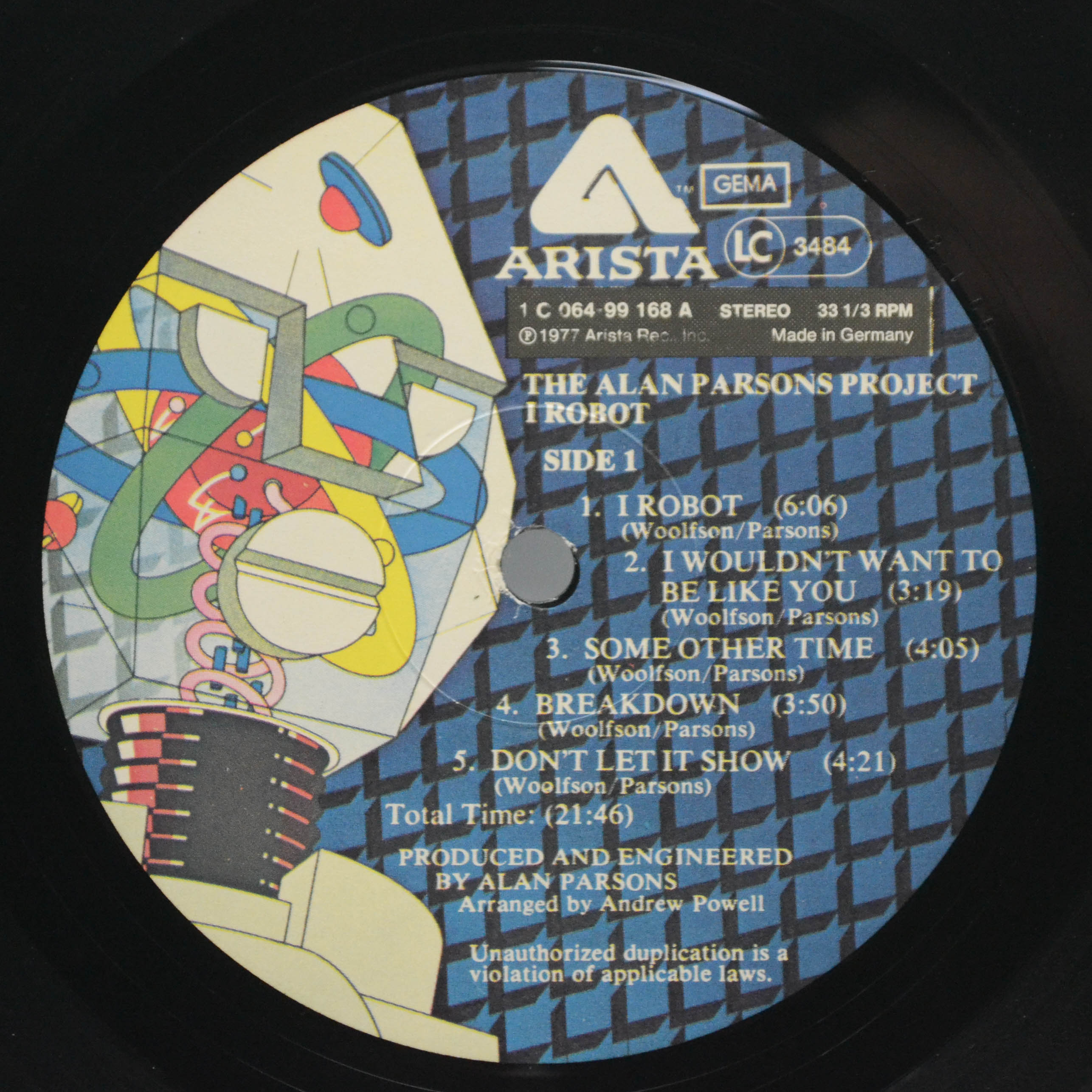 Alan Parsons Project — I Robot, 1977