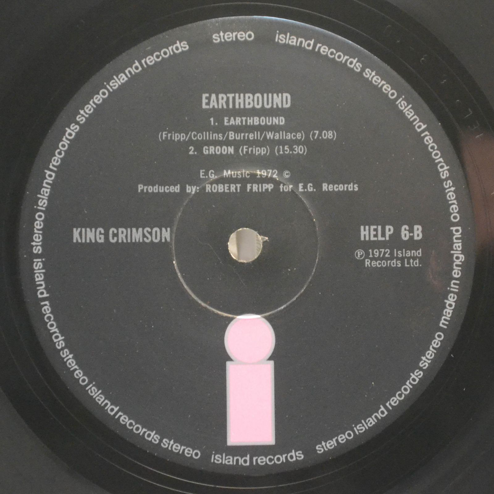 King Crimson — Earthbound (1-st, UK), 1972