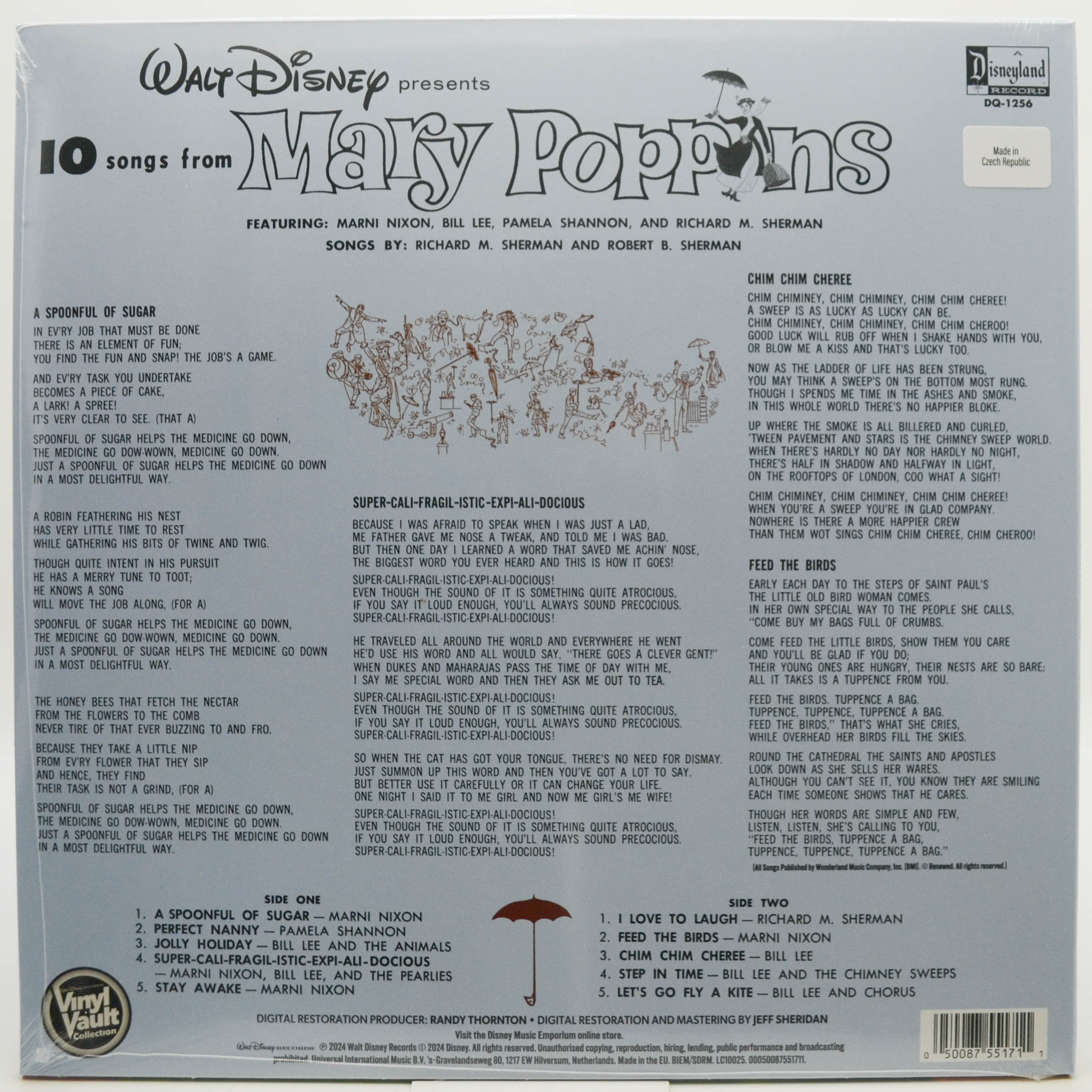 Various — 10 Songs From Walt Disney's Mary Poppins, 1964