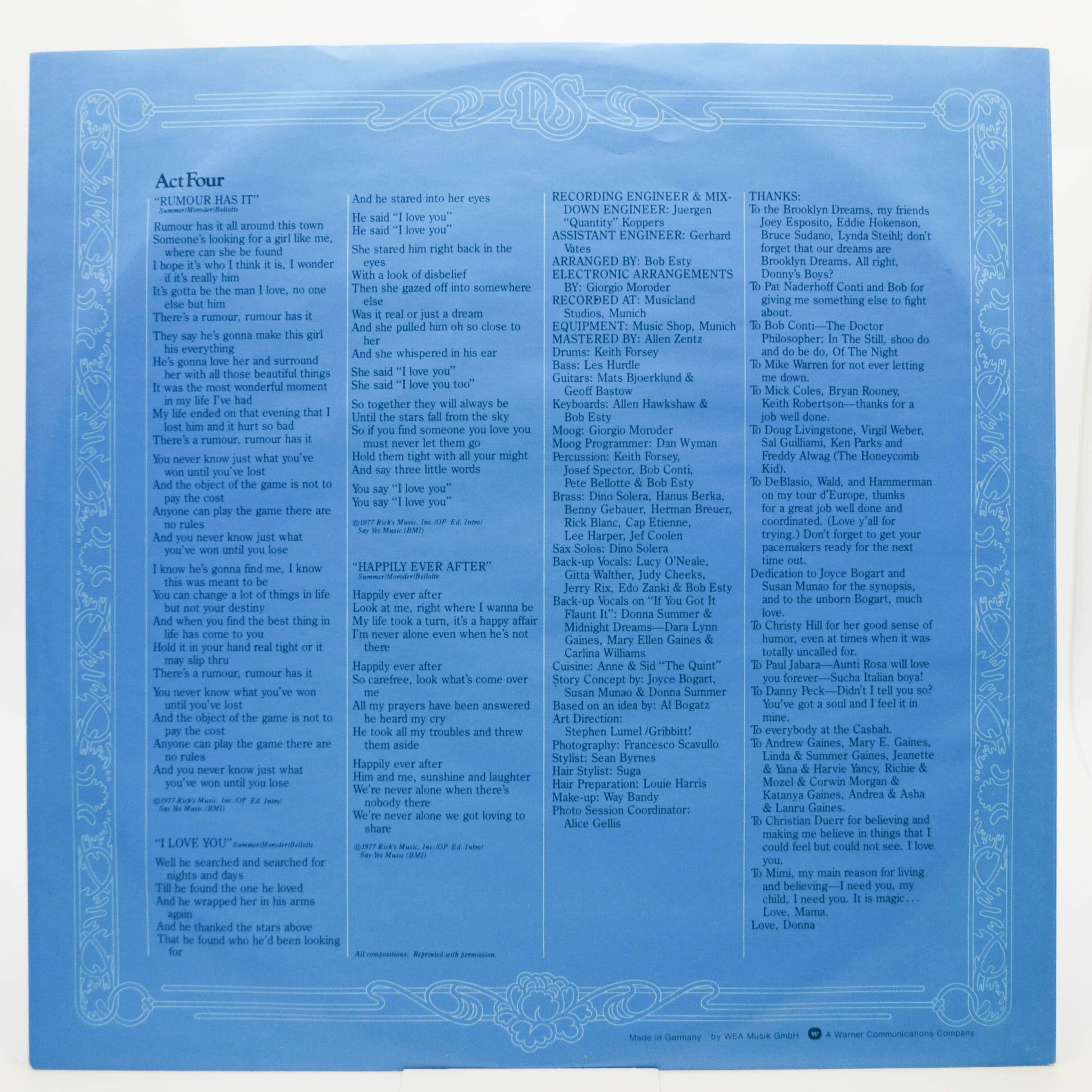 Donna Summer — Once Upon A Time... (2LP), 1977