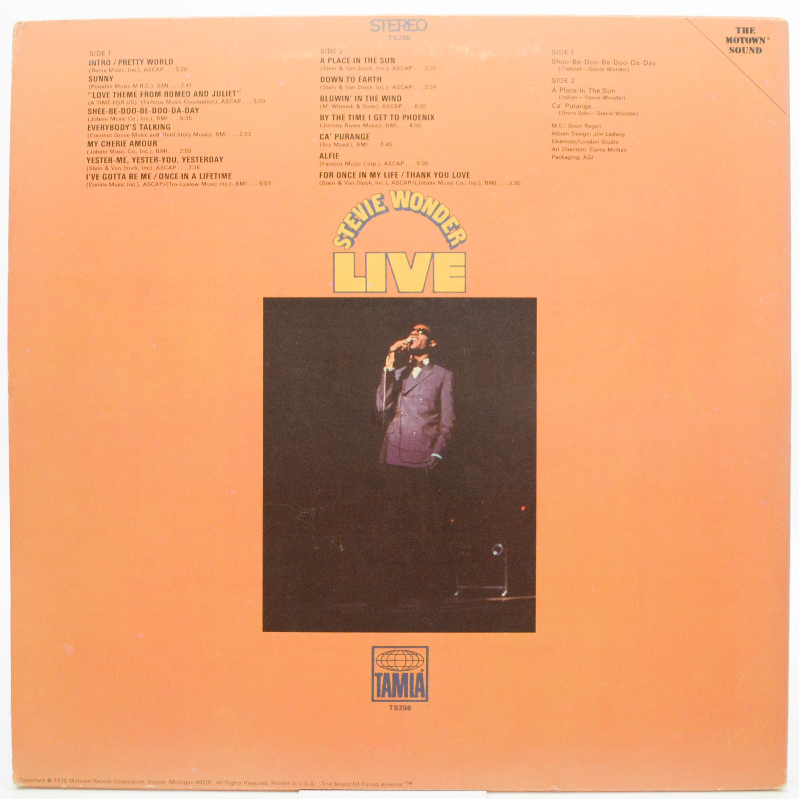 Stevie Wonder — Stevie Wonder Live (1-st, USA), 1970