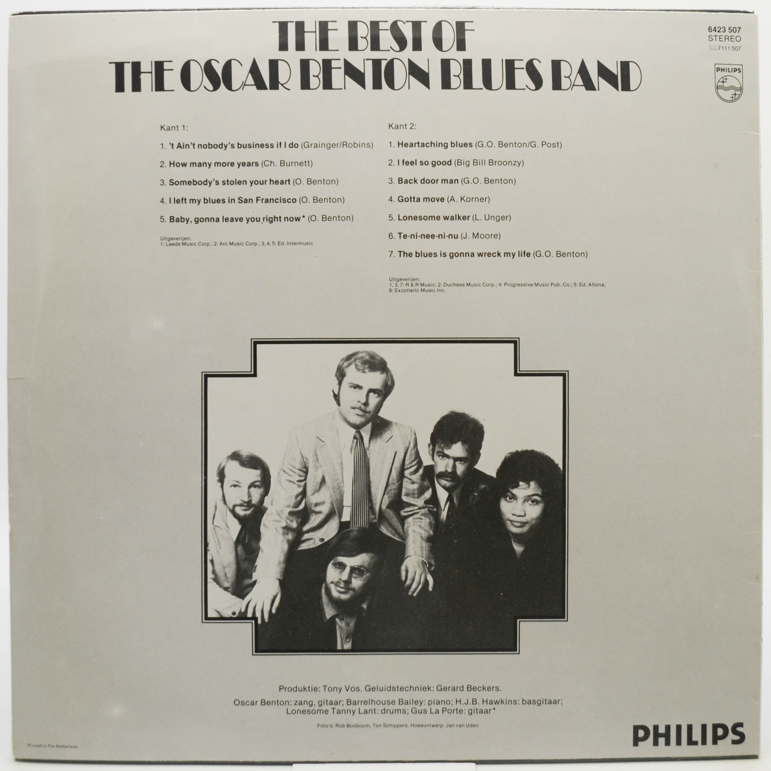 Oscar Benton Blues Band — The Best Of (Holland), 1972