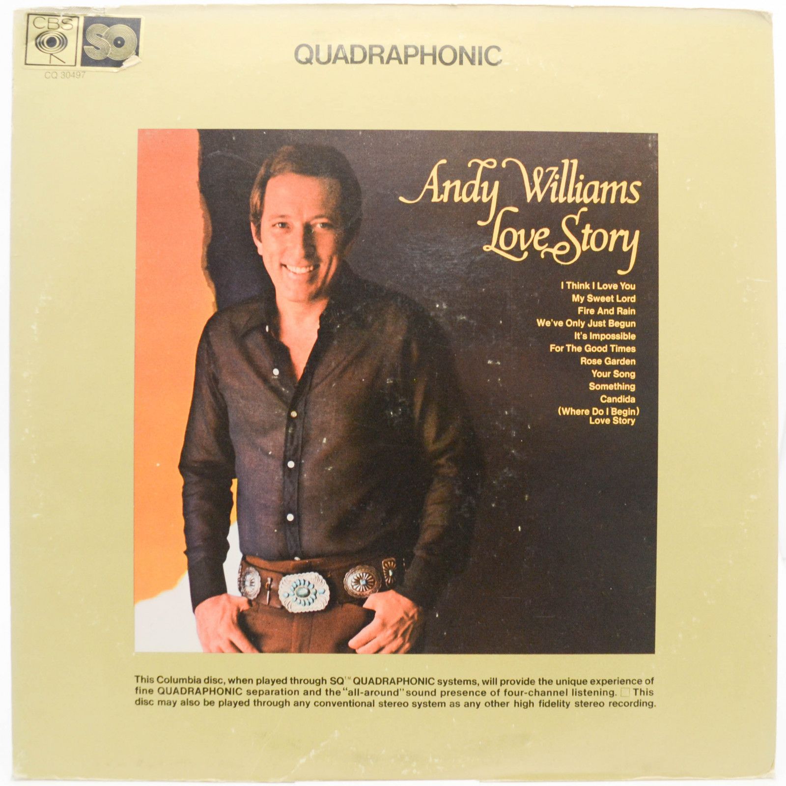 Andy Williams — Love Story (USA, Quadraphonic), 1971