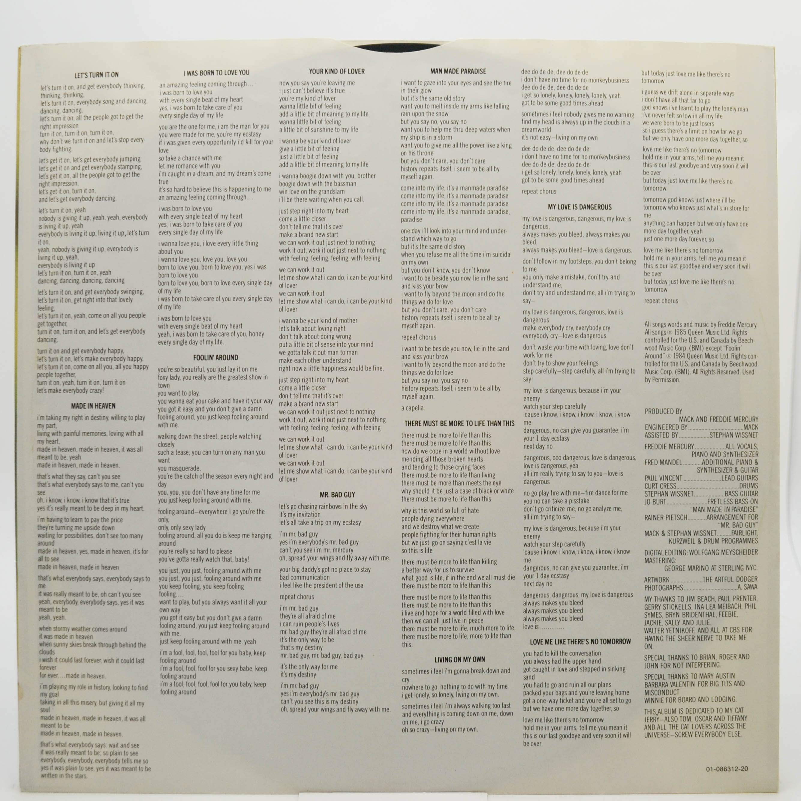Freddie Mercury — Mr. Bad Guy, 1985