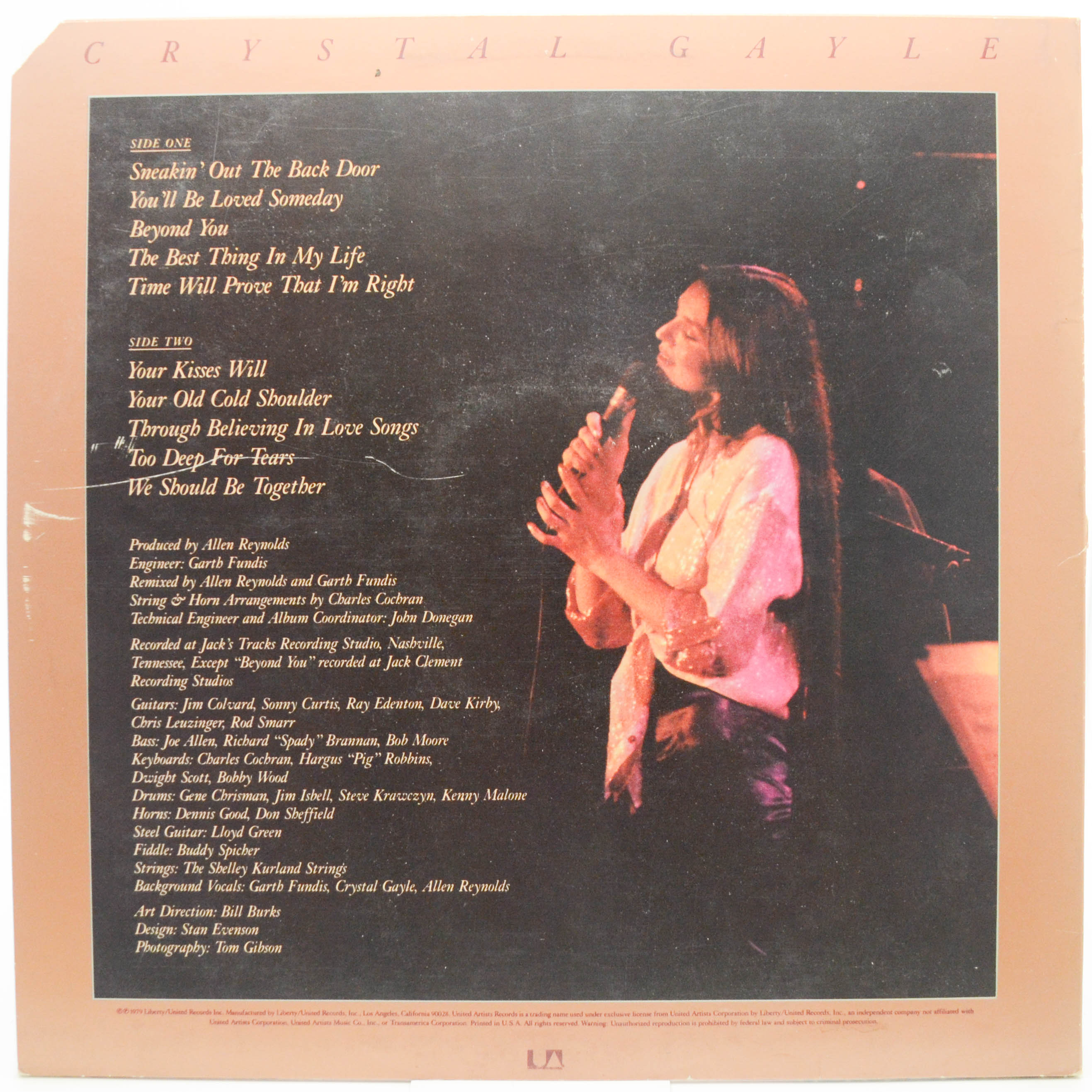 Виниловая пластинка Crystal Gayle — We Should Be Together (USA), 1979