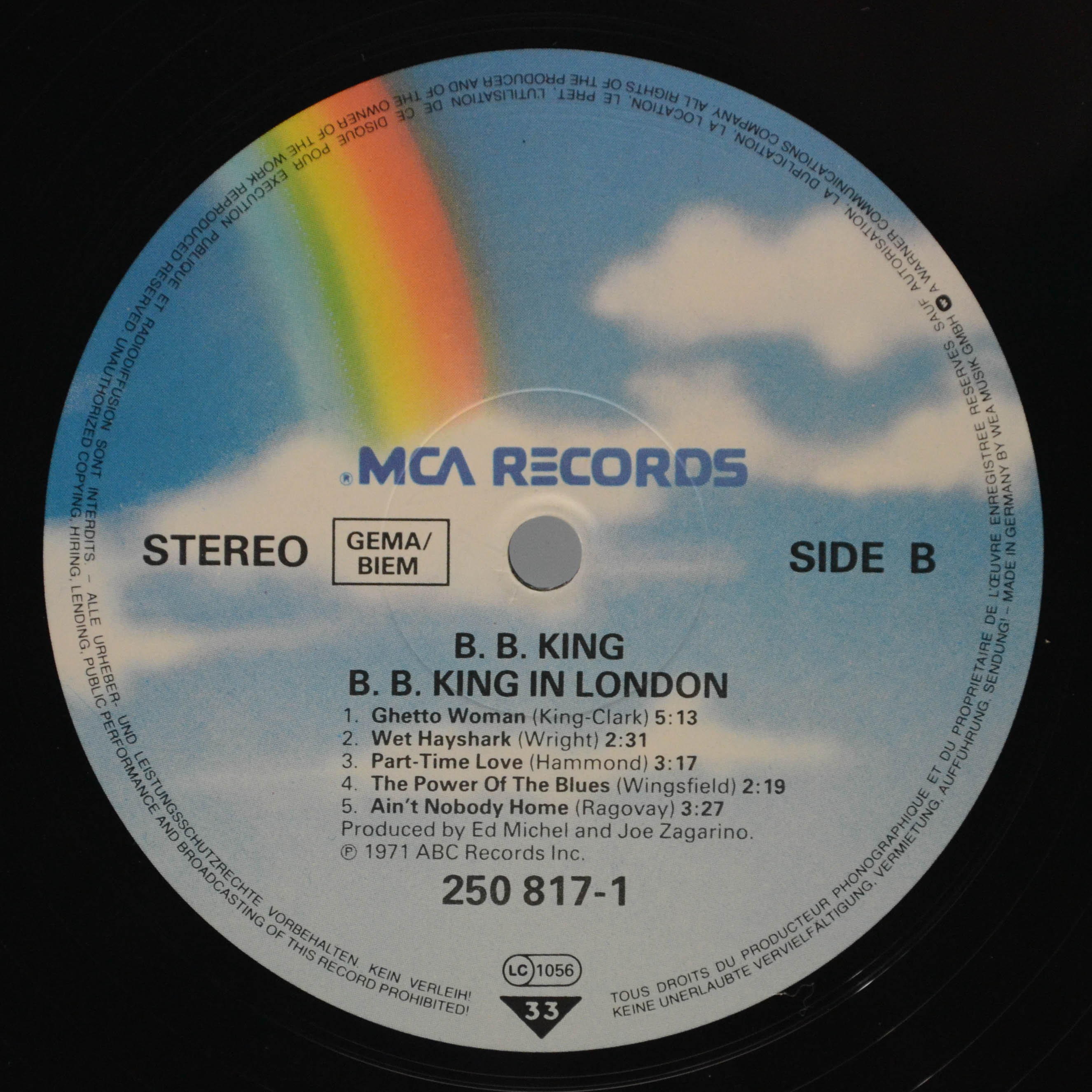 B.B. King — In London, 1971