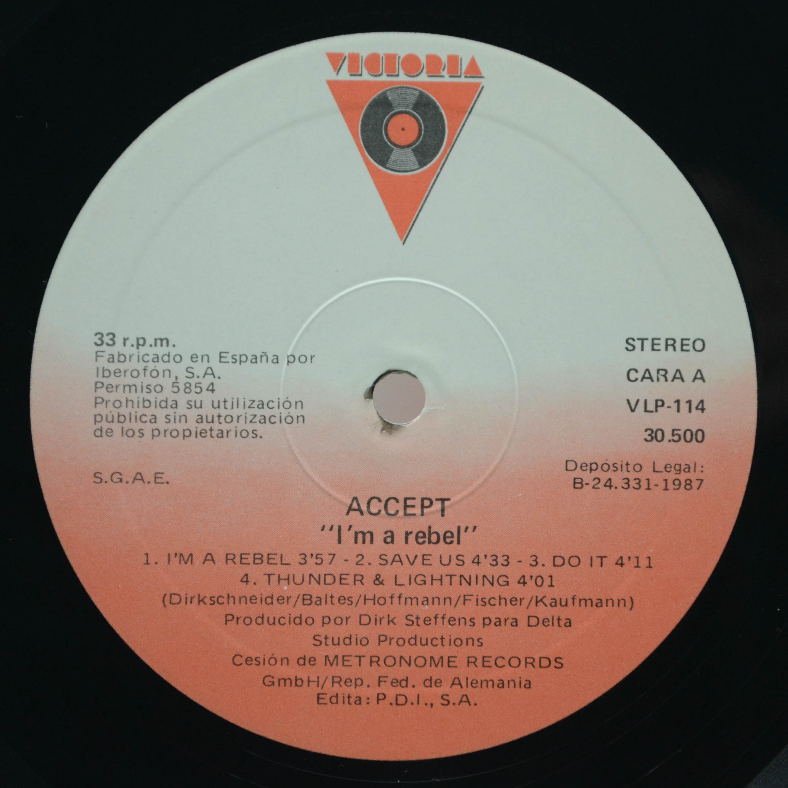 Accept — I'm A Rebel, 1980