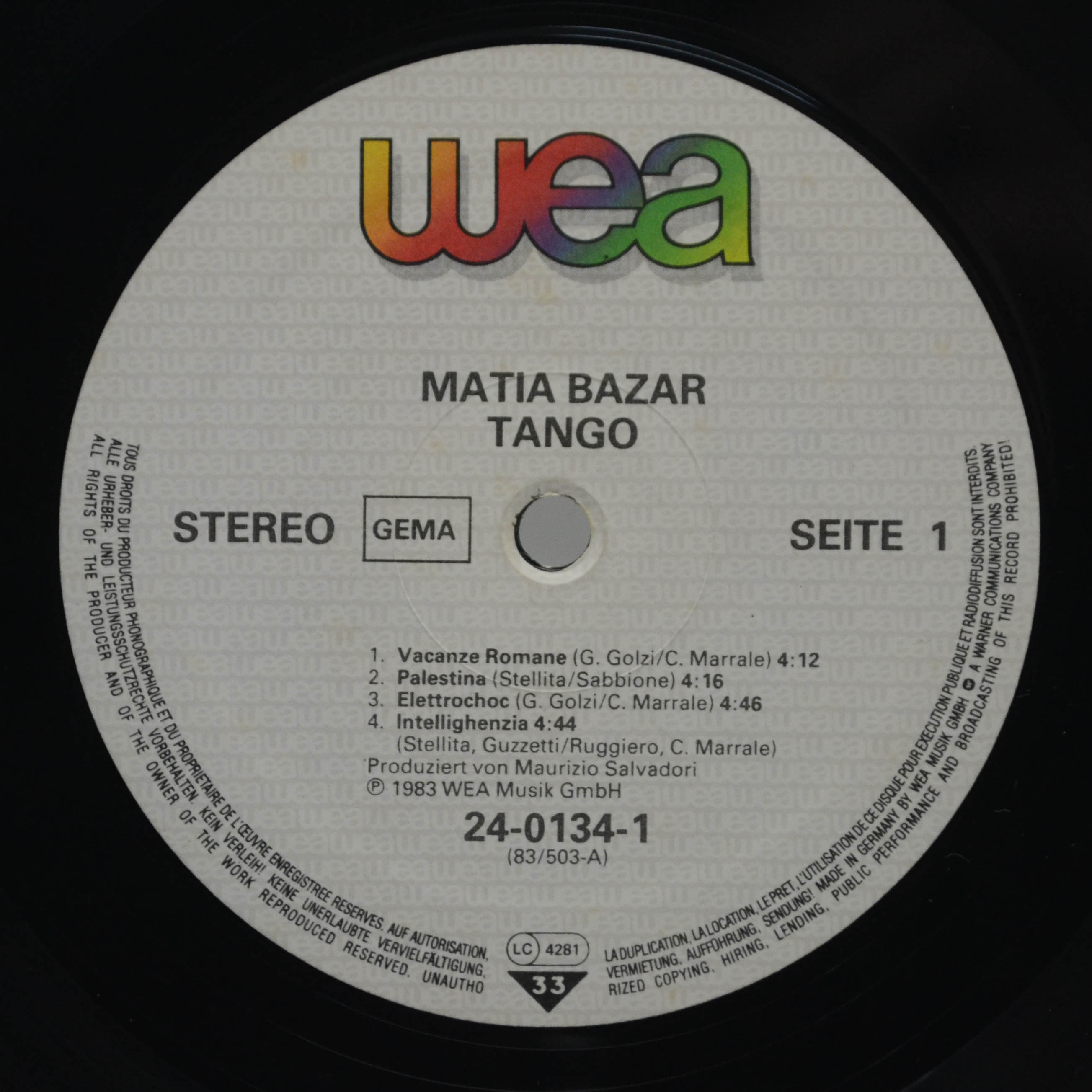 Matia Bazar — Tango, 1969