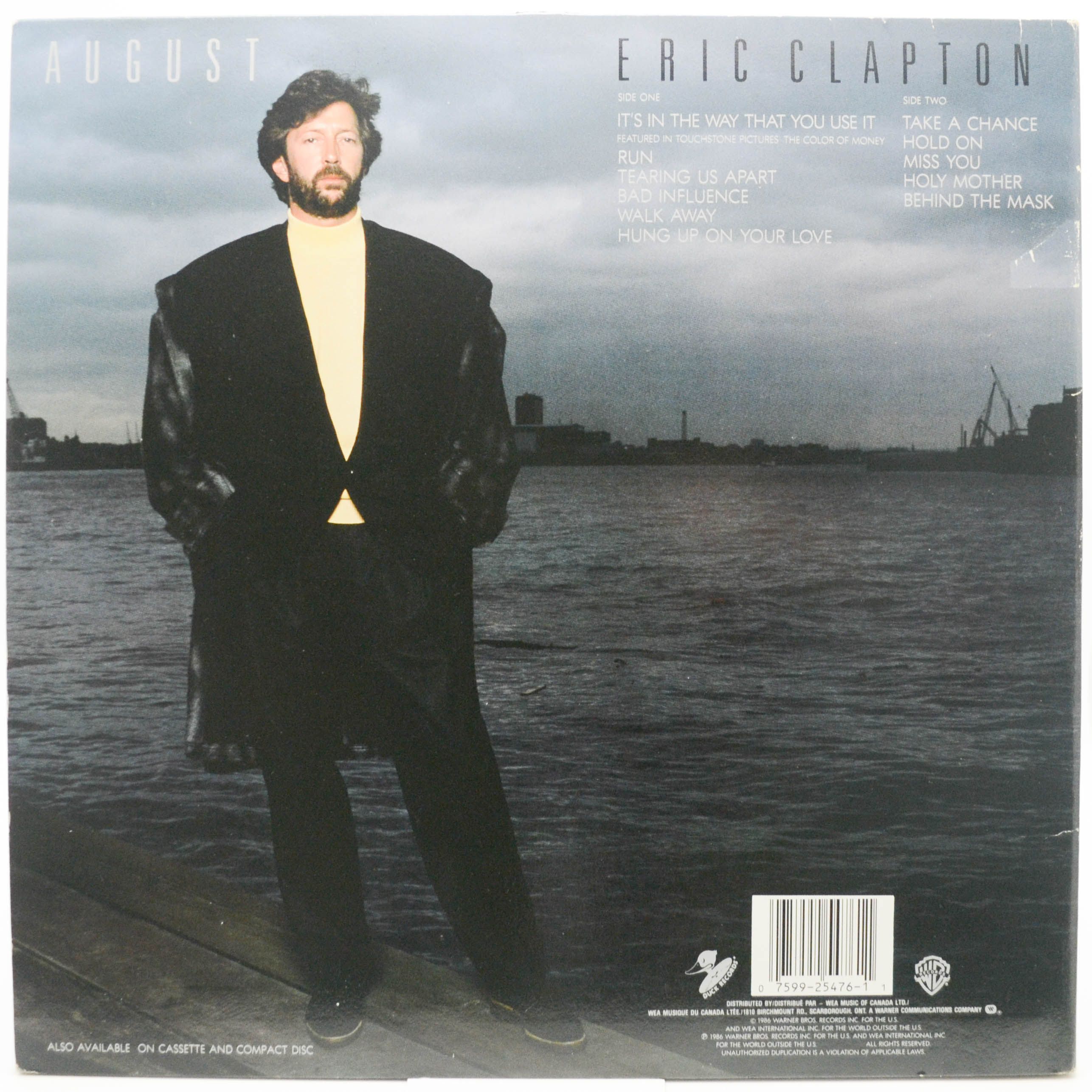 Eric Clapton — August, 1986