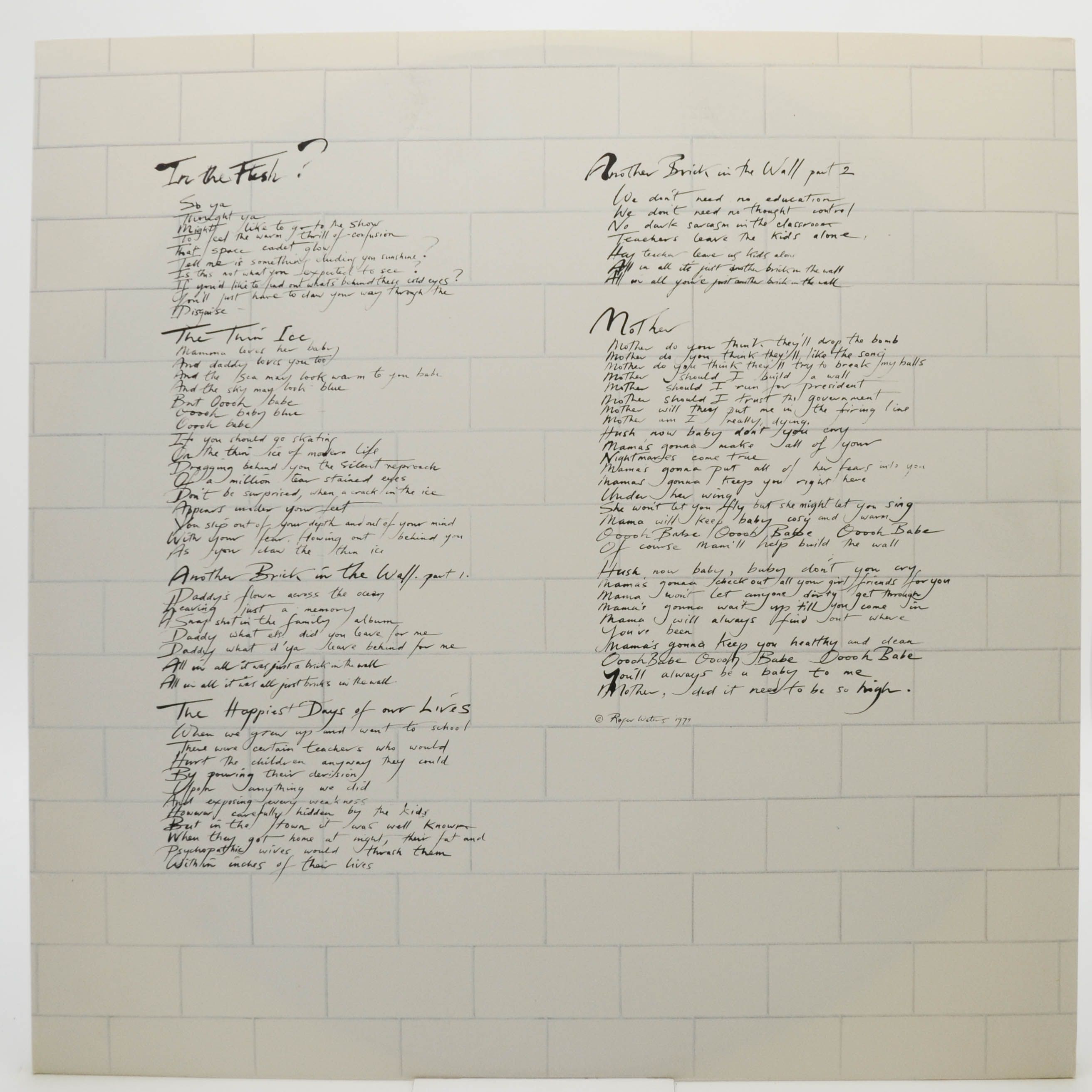 Pink Floyd — The Wall (2LP), 1979