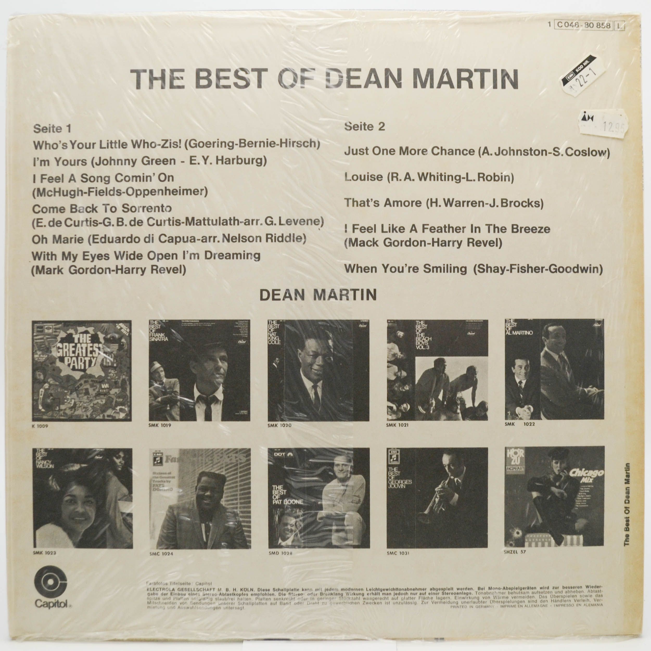 Dean Martin — The Best Of Dean Martin, 1976