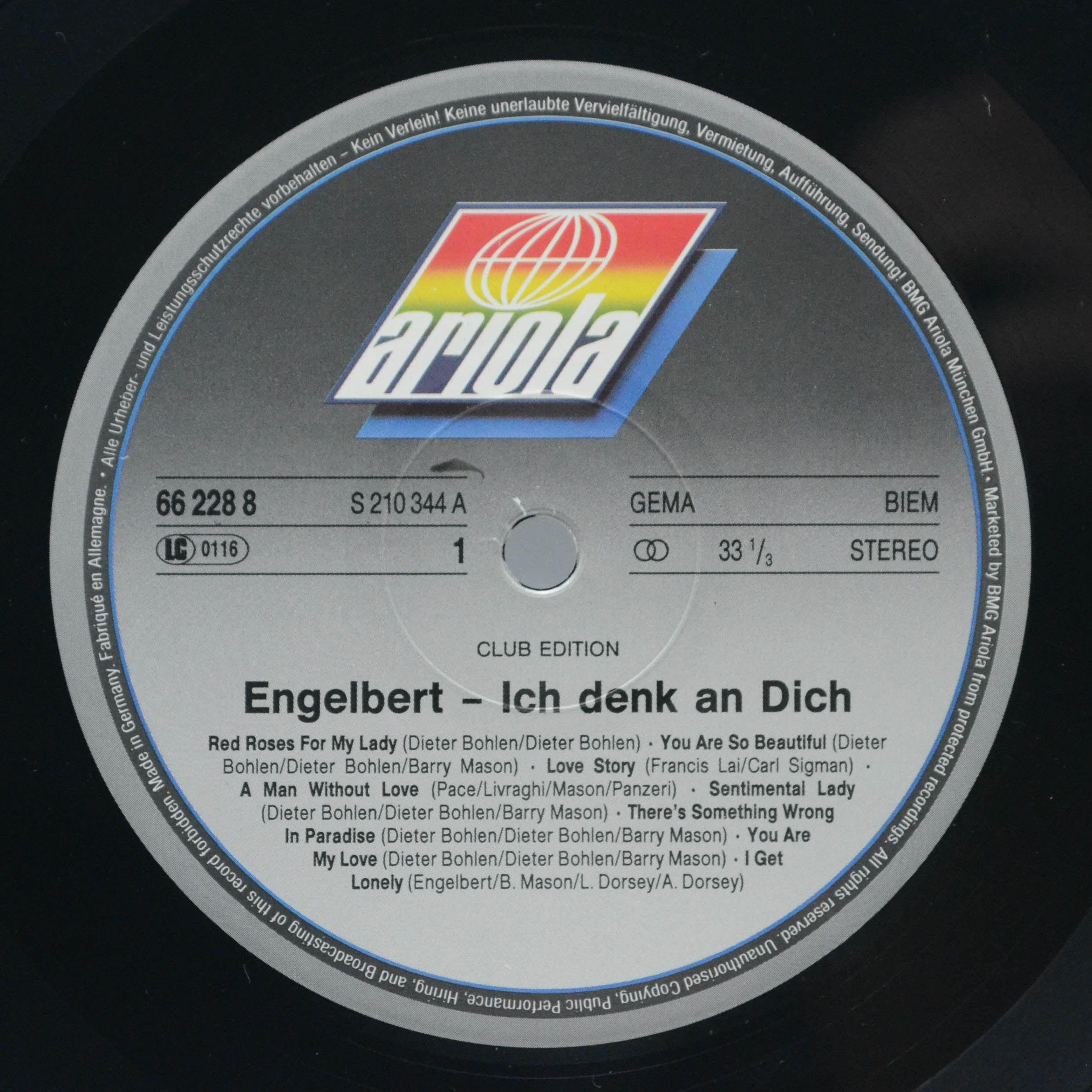 Engelbert — Ich Denk An Dich, 1989