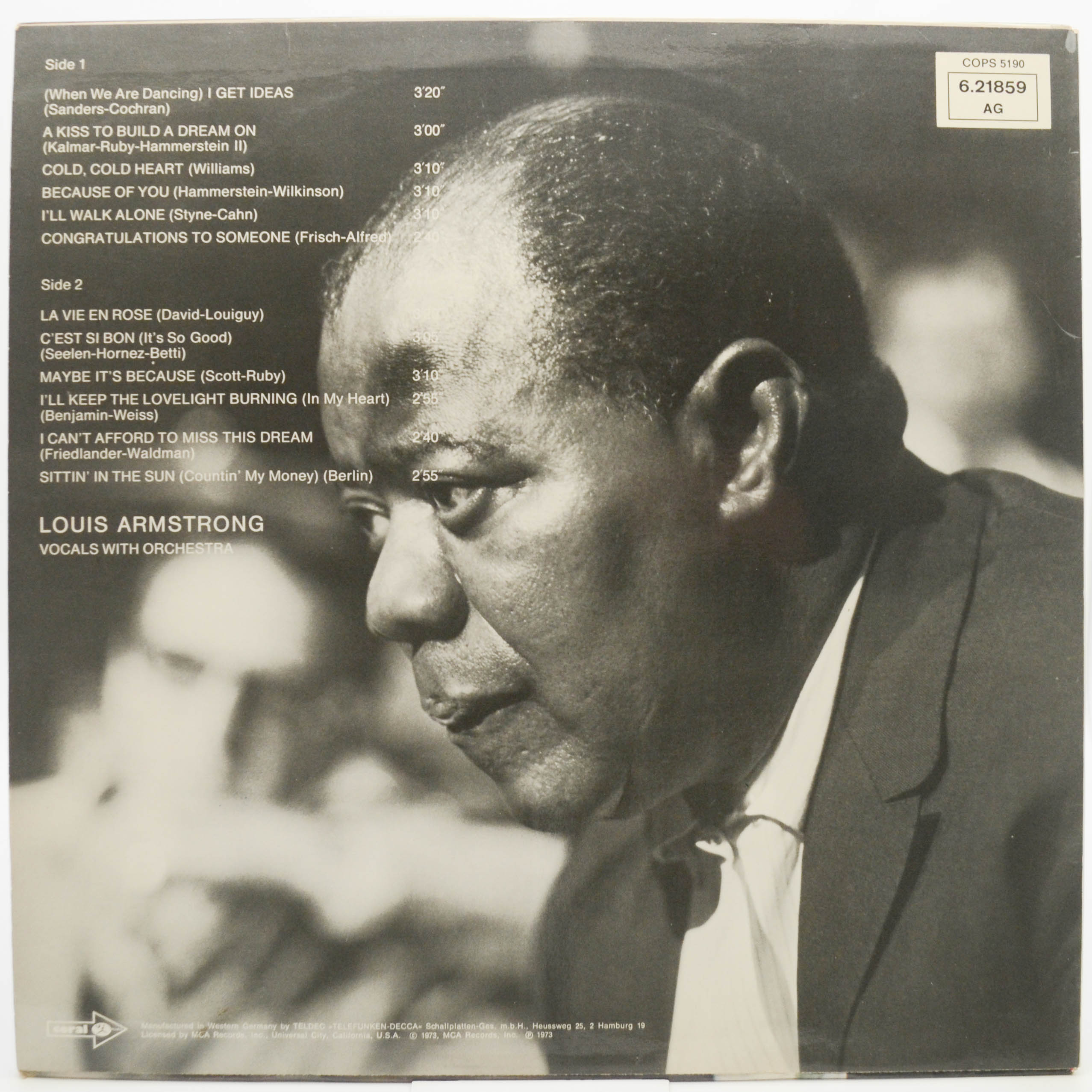 Louis Armstrong — Satchmo Serenades, 1973