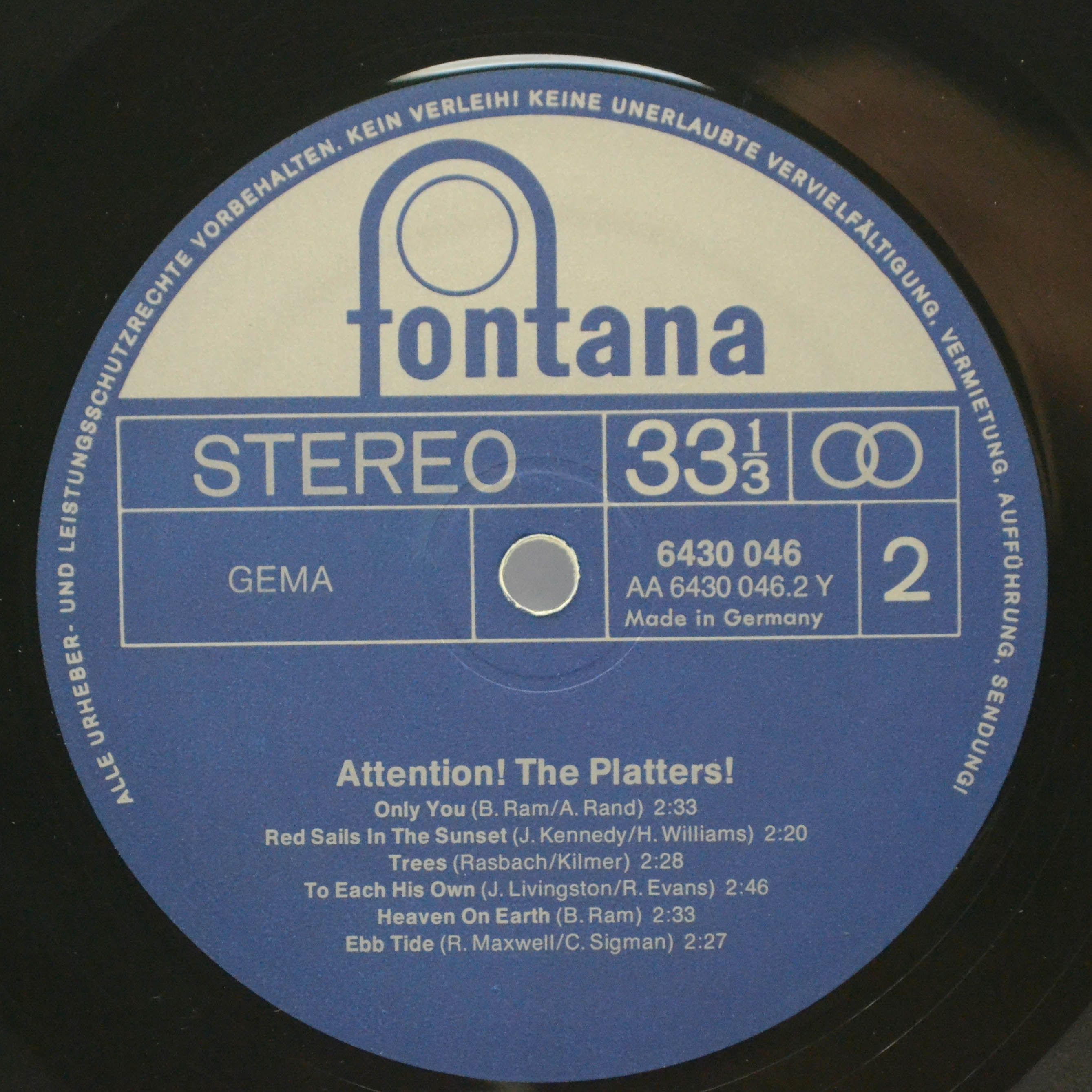 The Platters — Attention!, 1973