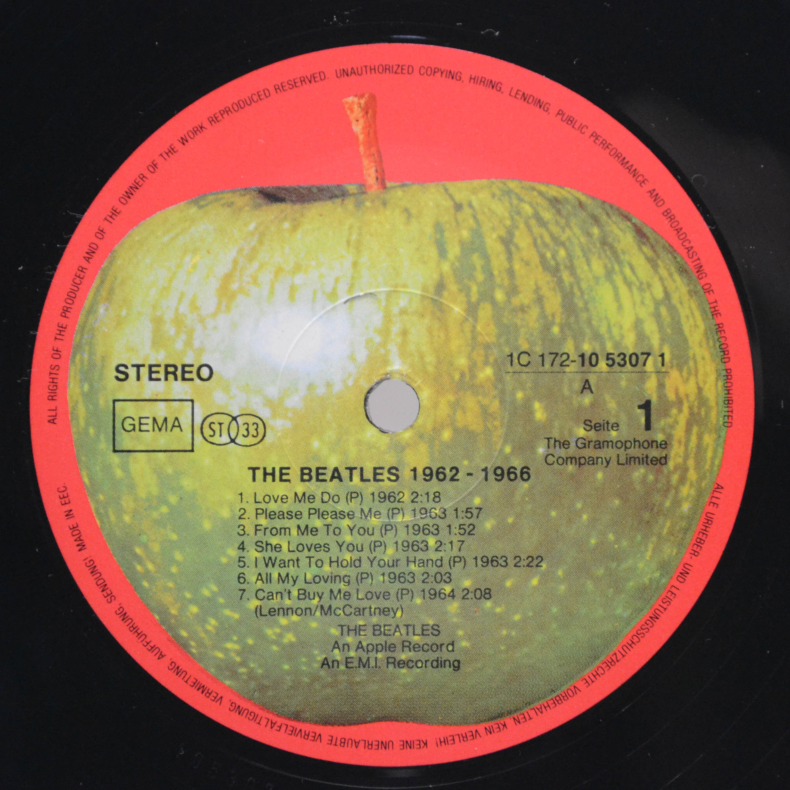 Beatles — 1962-1966 (2LP), 1973