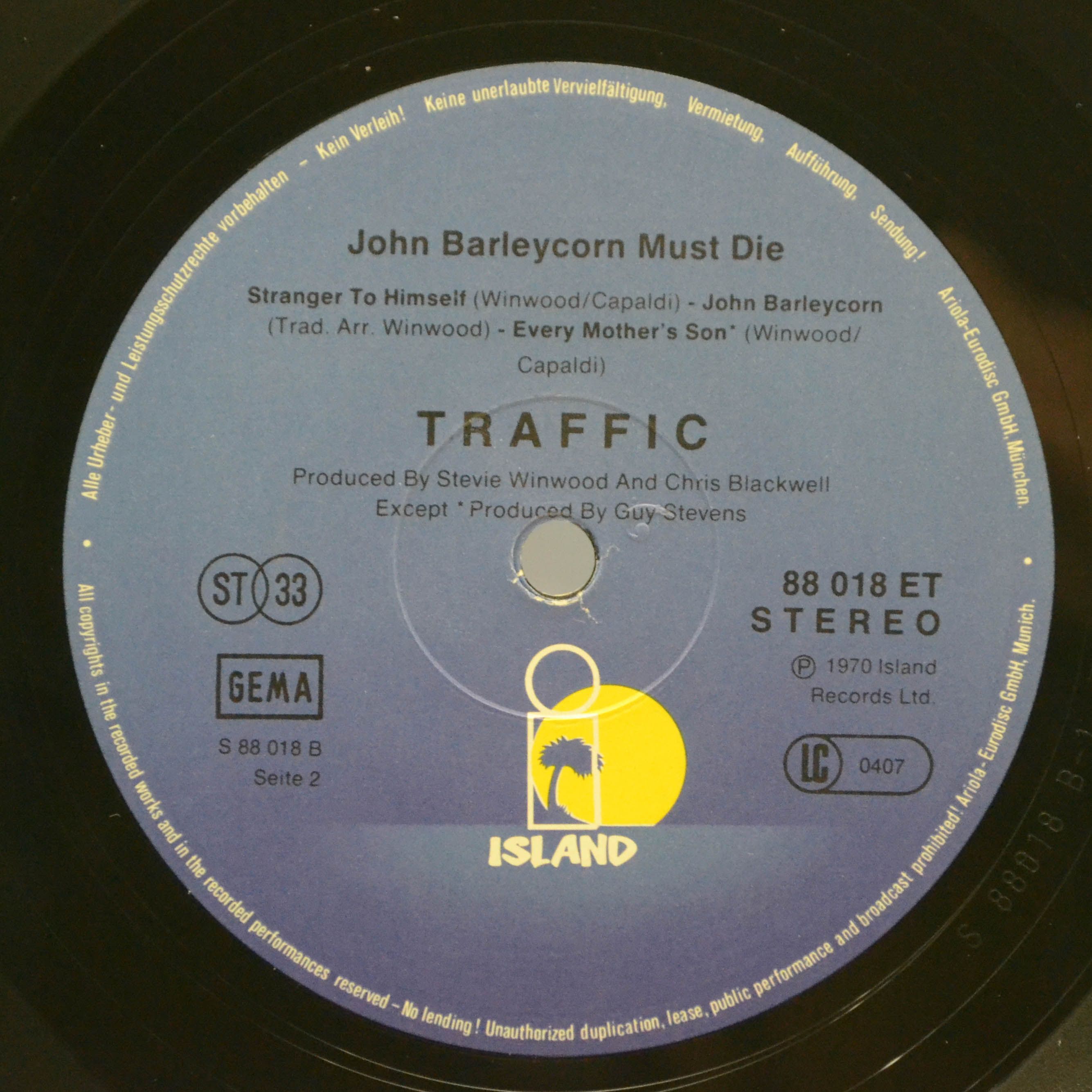 Traffic — John Barleycorn Must Die, 1970