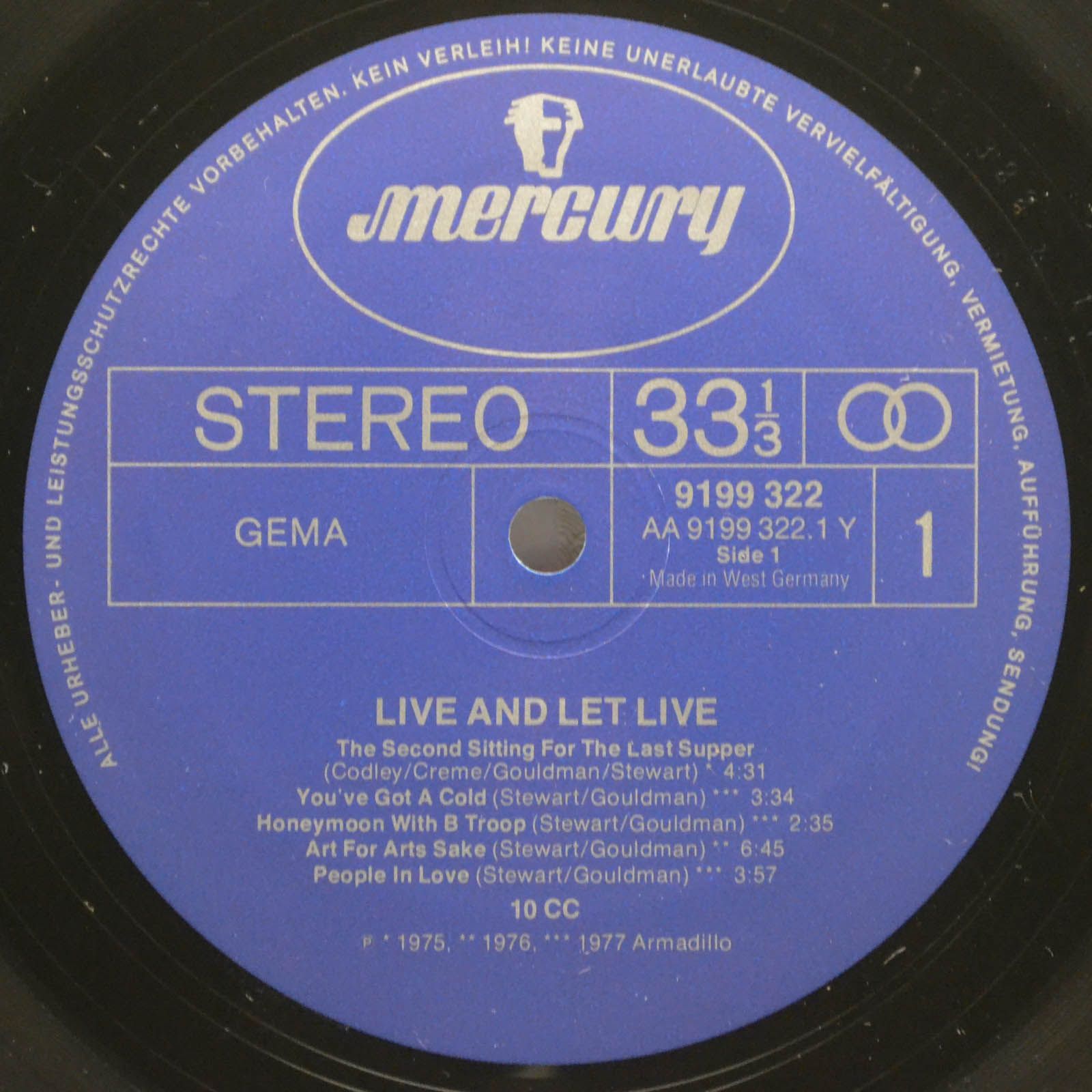 10cc — Live And Let Live (2LP), 1977