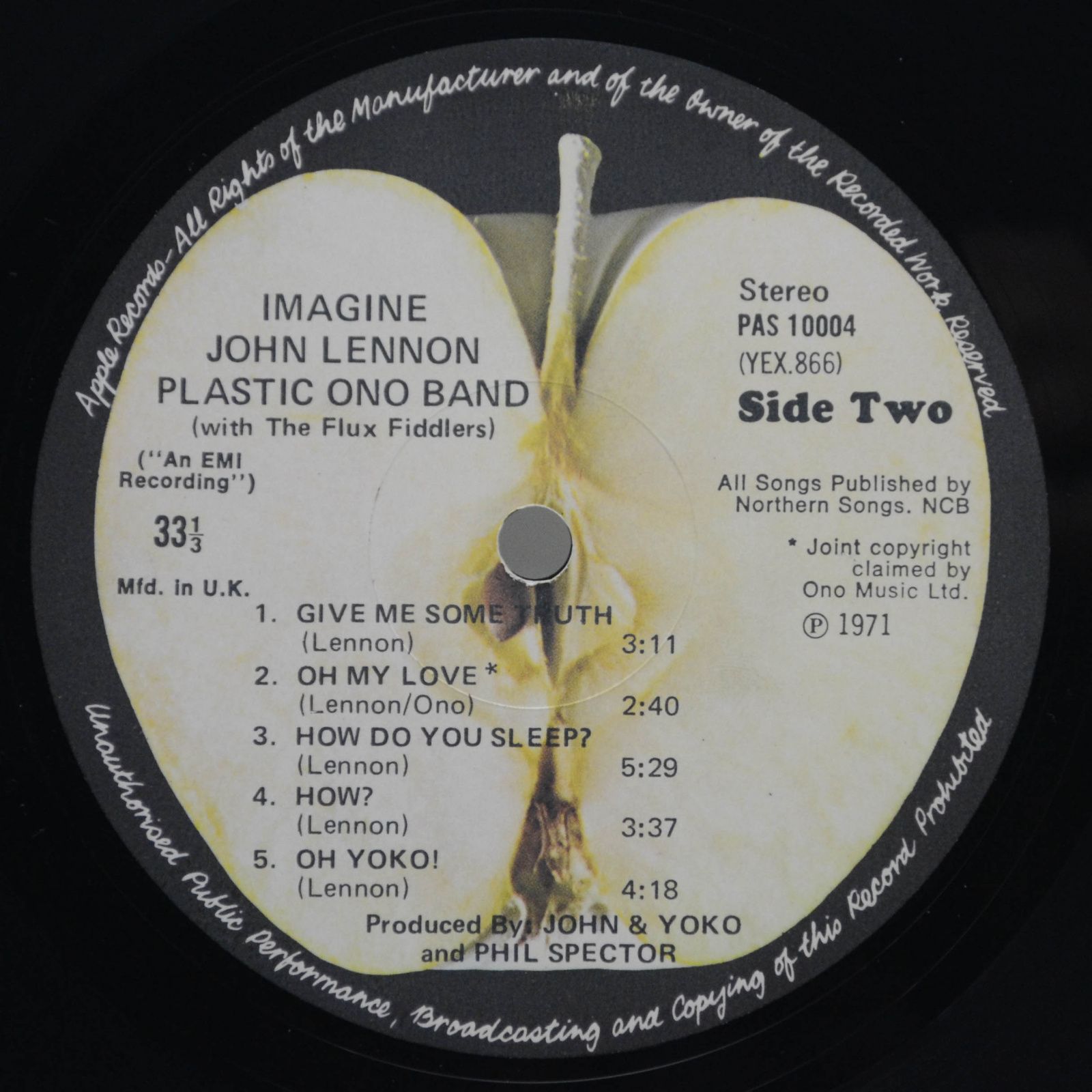 John Lennon — Imagine (1-st, UK, poster), 1971