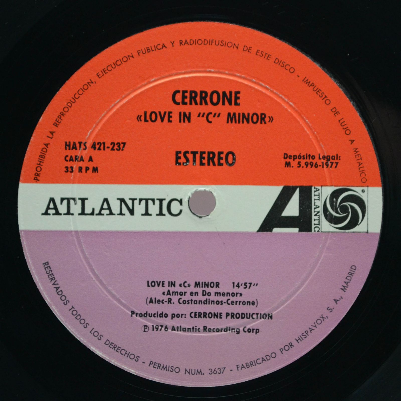 Cerrone — Love In C Minor, 1977