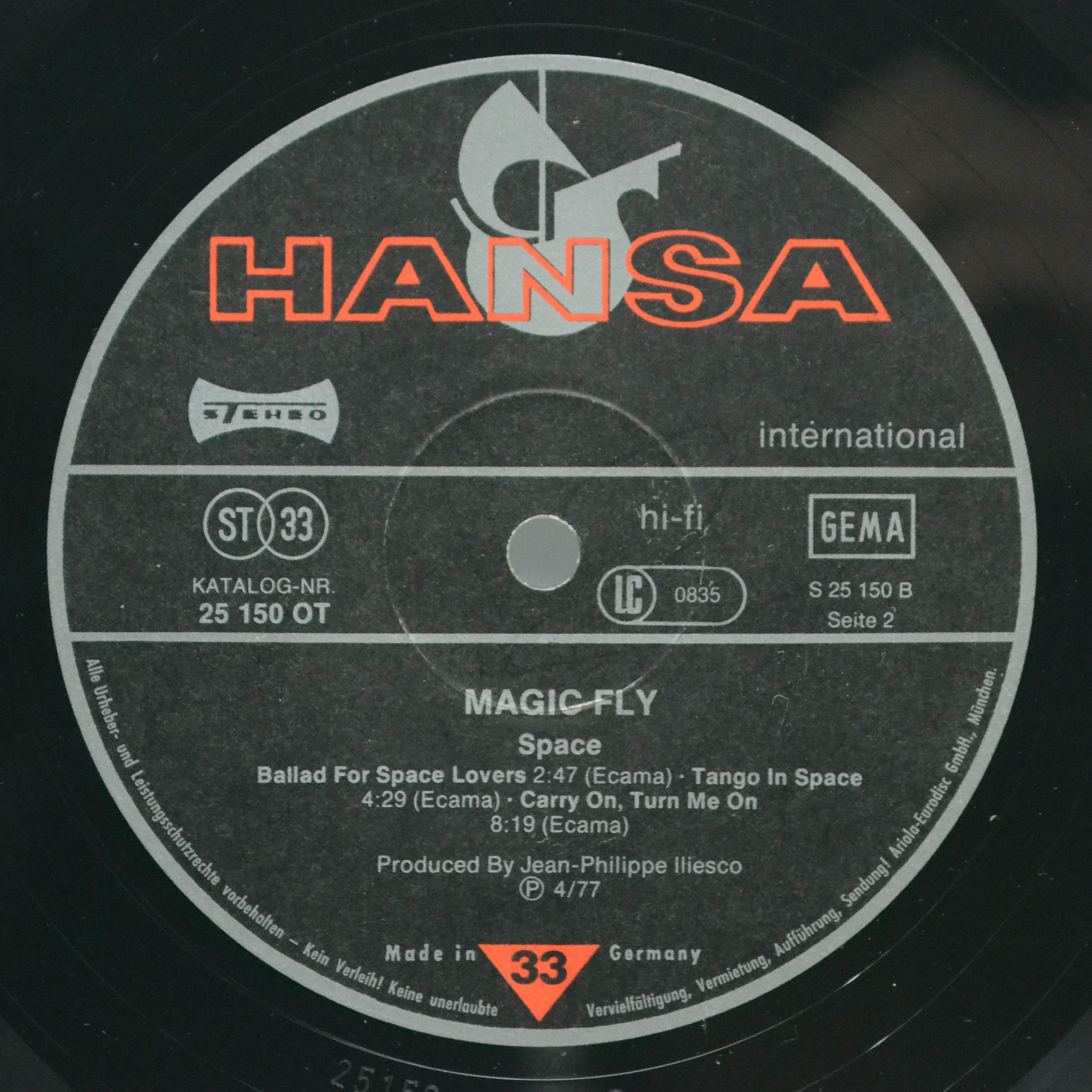 Space — Magic Fly, 1977