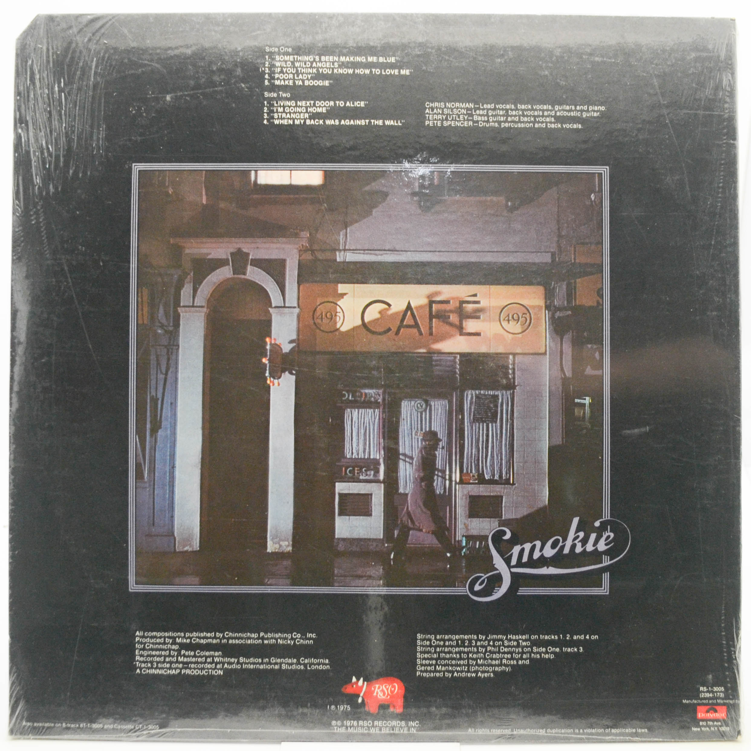 Виниловая пластинка Smokie — Midnight Café (USA), 1976