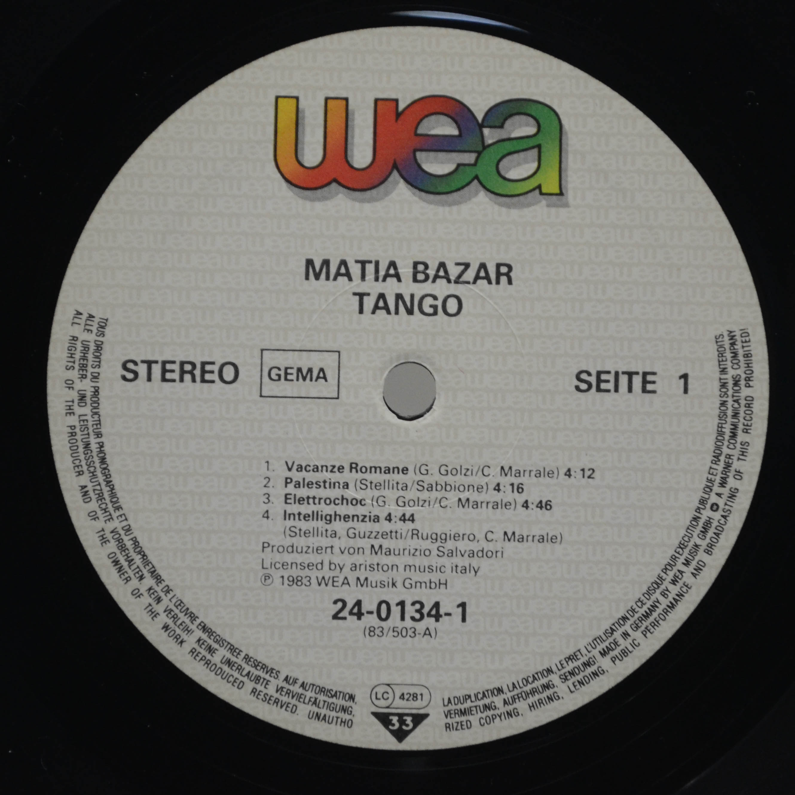Matia Bazar — Tango, 1983
