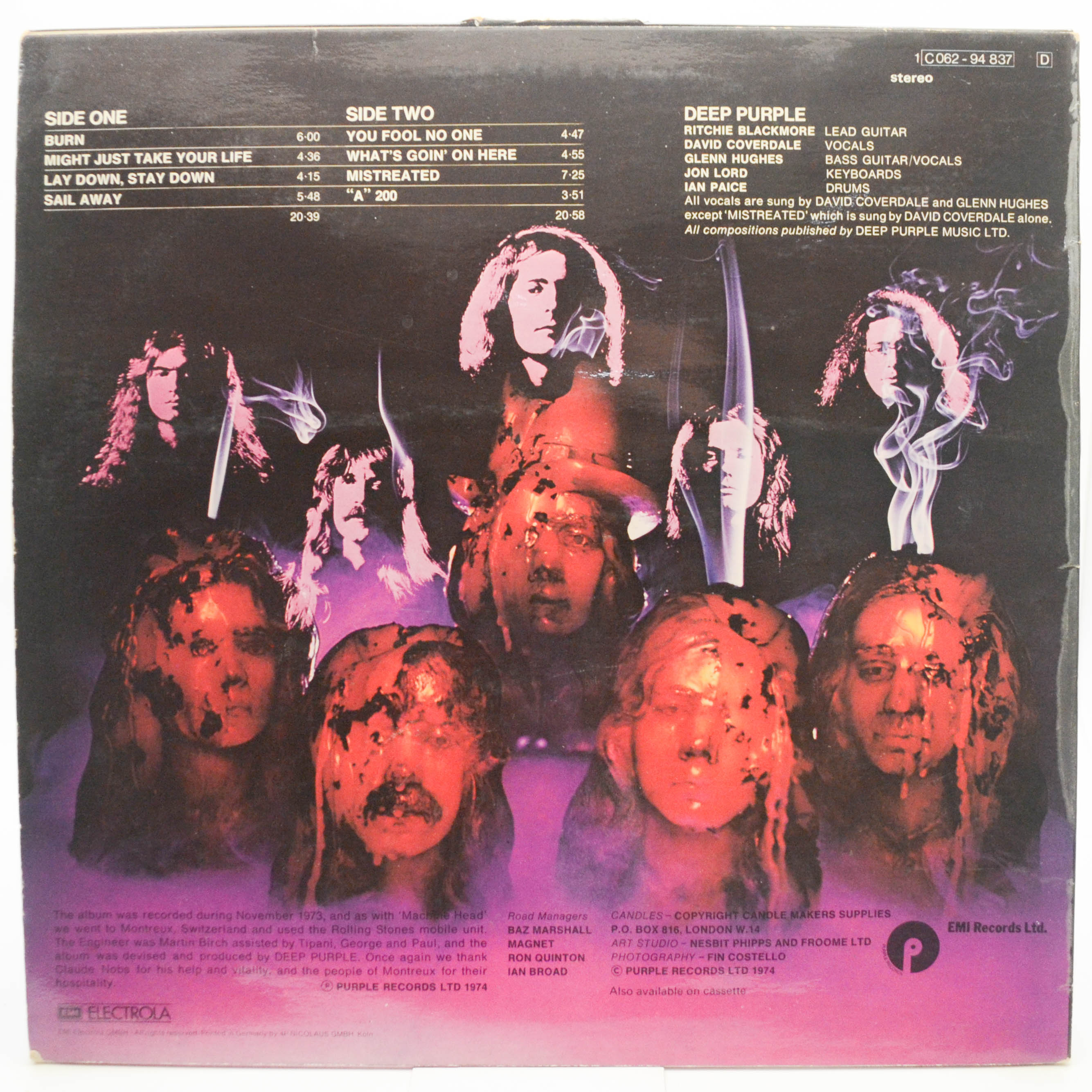 Deep Purple — Burn, 1974