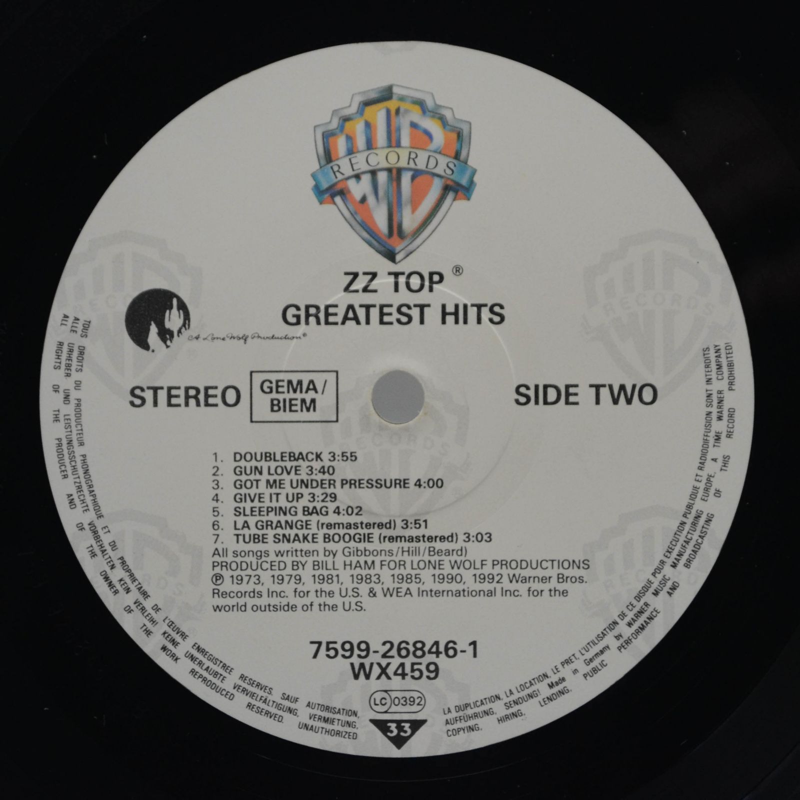 ZZ Top — Greatest Hits, 1992
