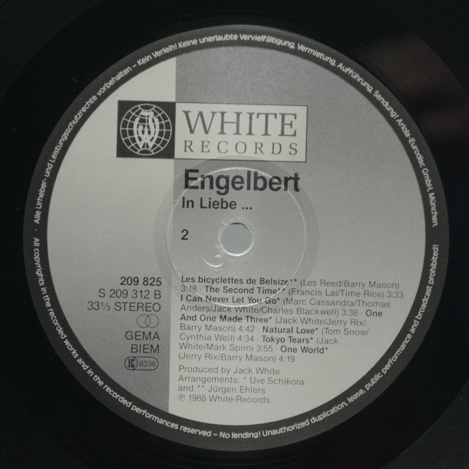 Engelbert — In Liebe ..., 1988