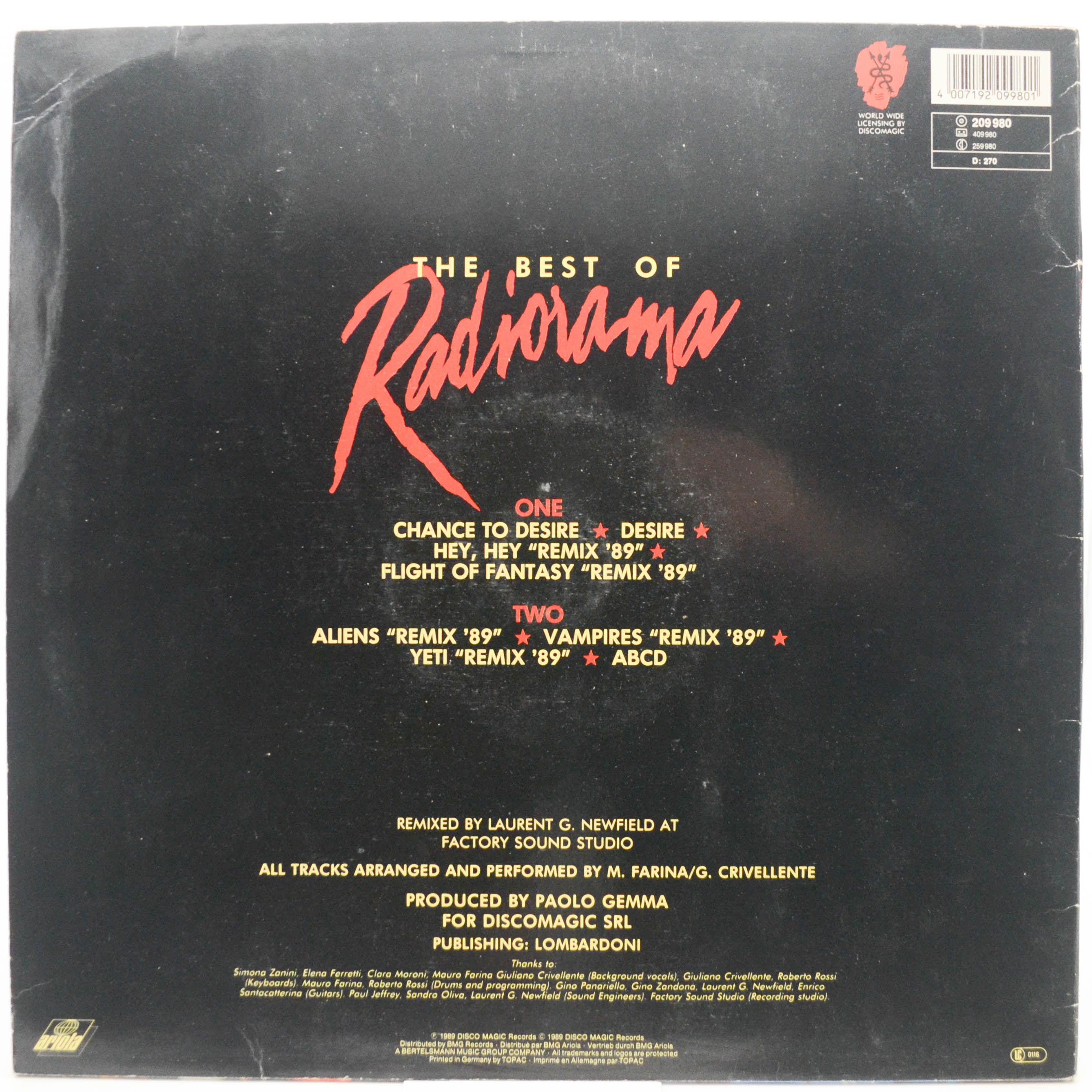Radiorama — The Best Of Radiorama, 1989